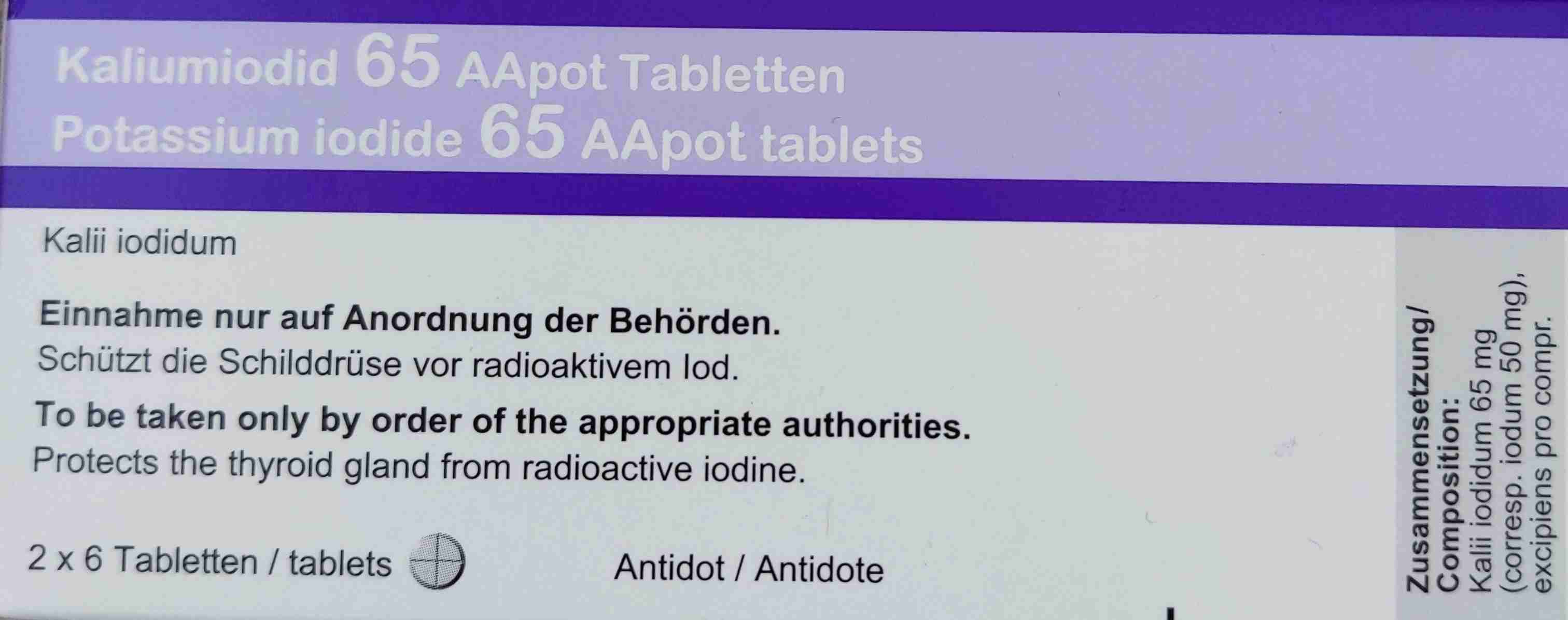 Kaliumiodid 65 AApot Tabletten