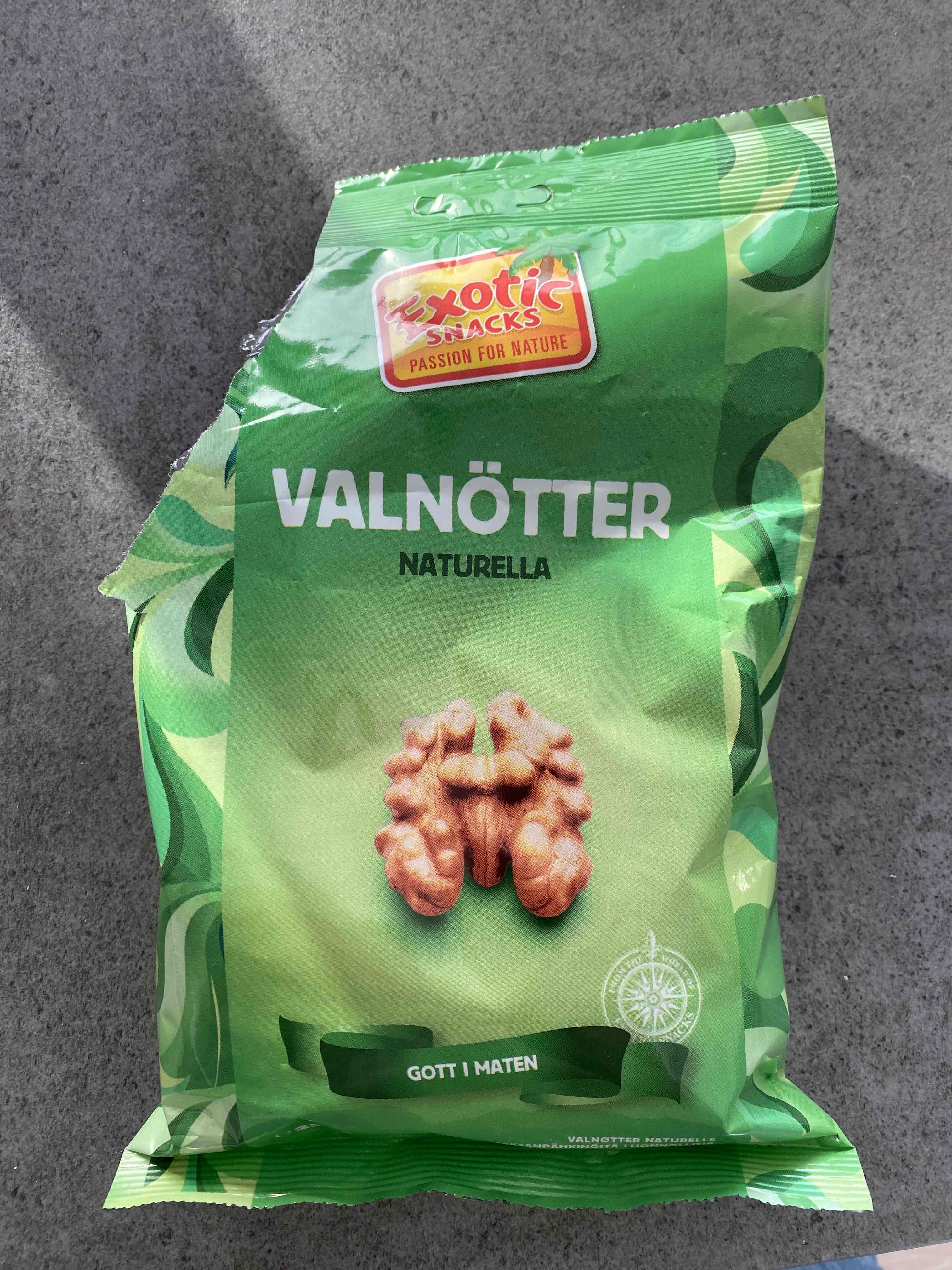 Valnötter naturella