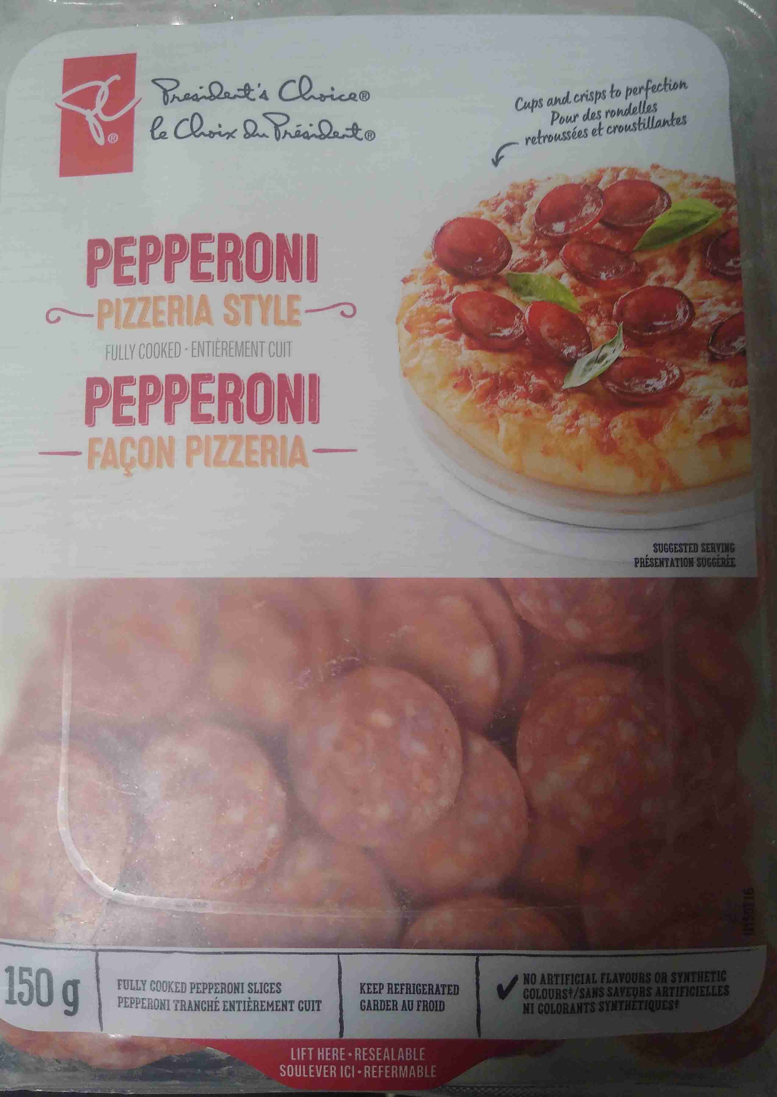 Pepperoni Pizzeria Style