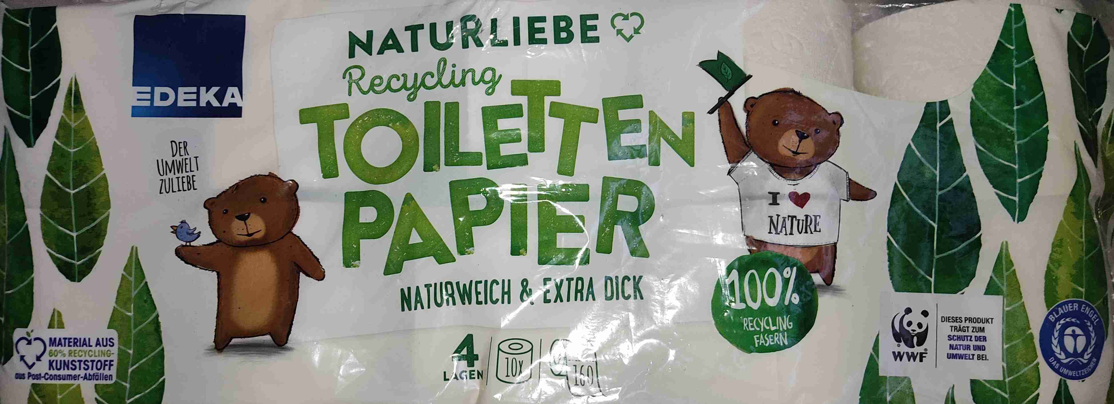 Recycling Toiletten Papier naturweich & extra dick