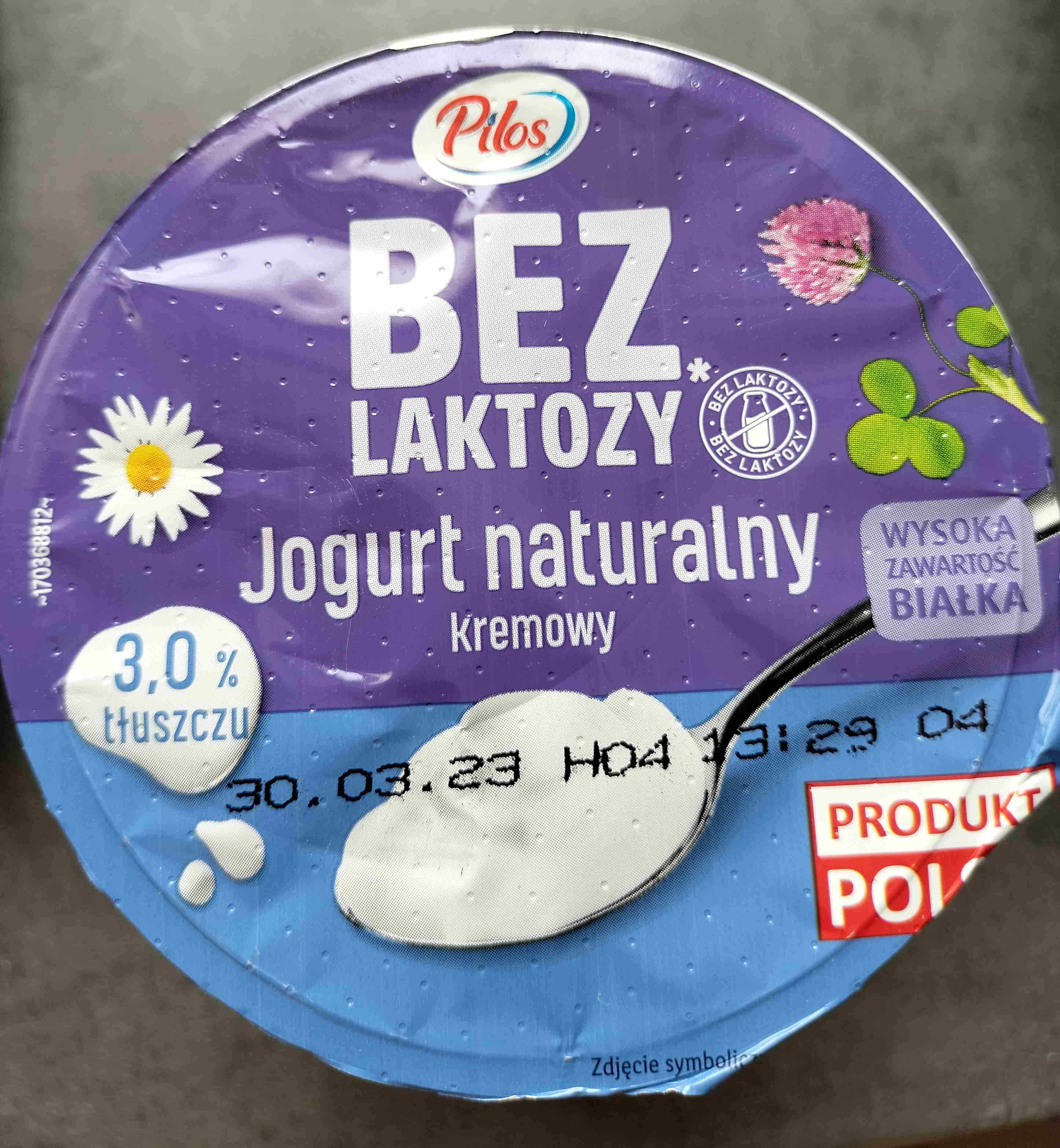 Jogurt naturalny kremowy bez laktozy 