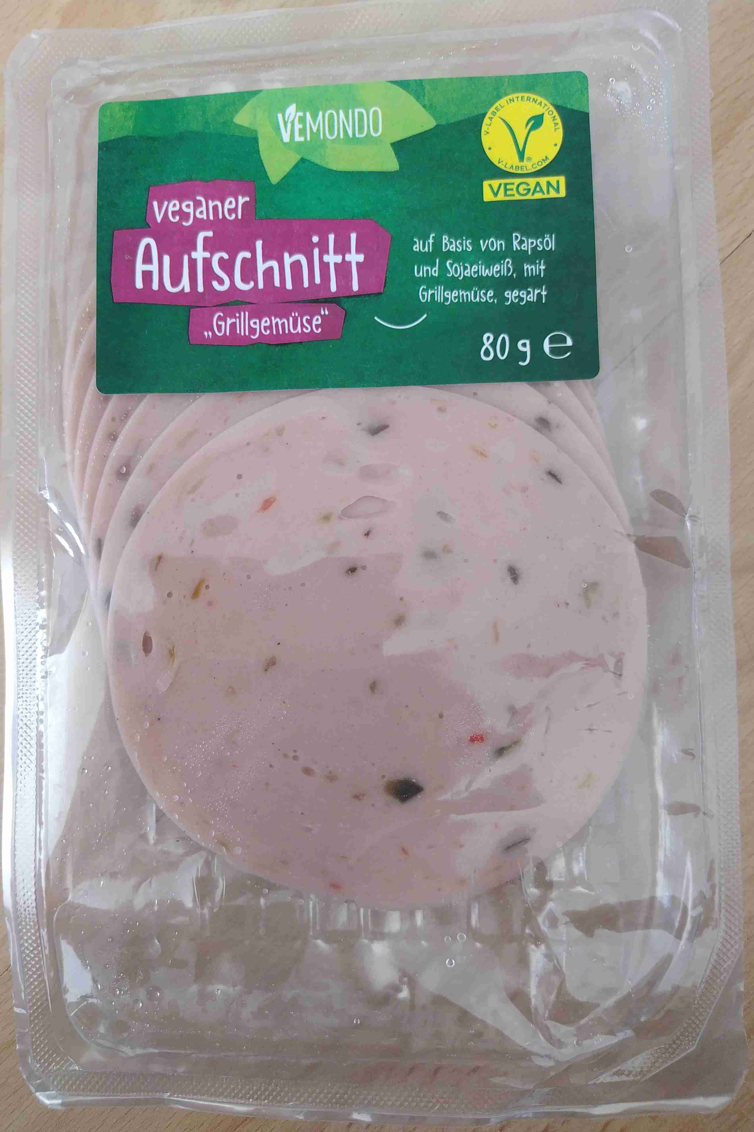 Veganer Aufschnitt Grillgemüse