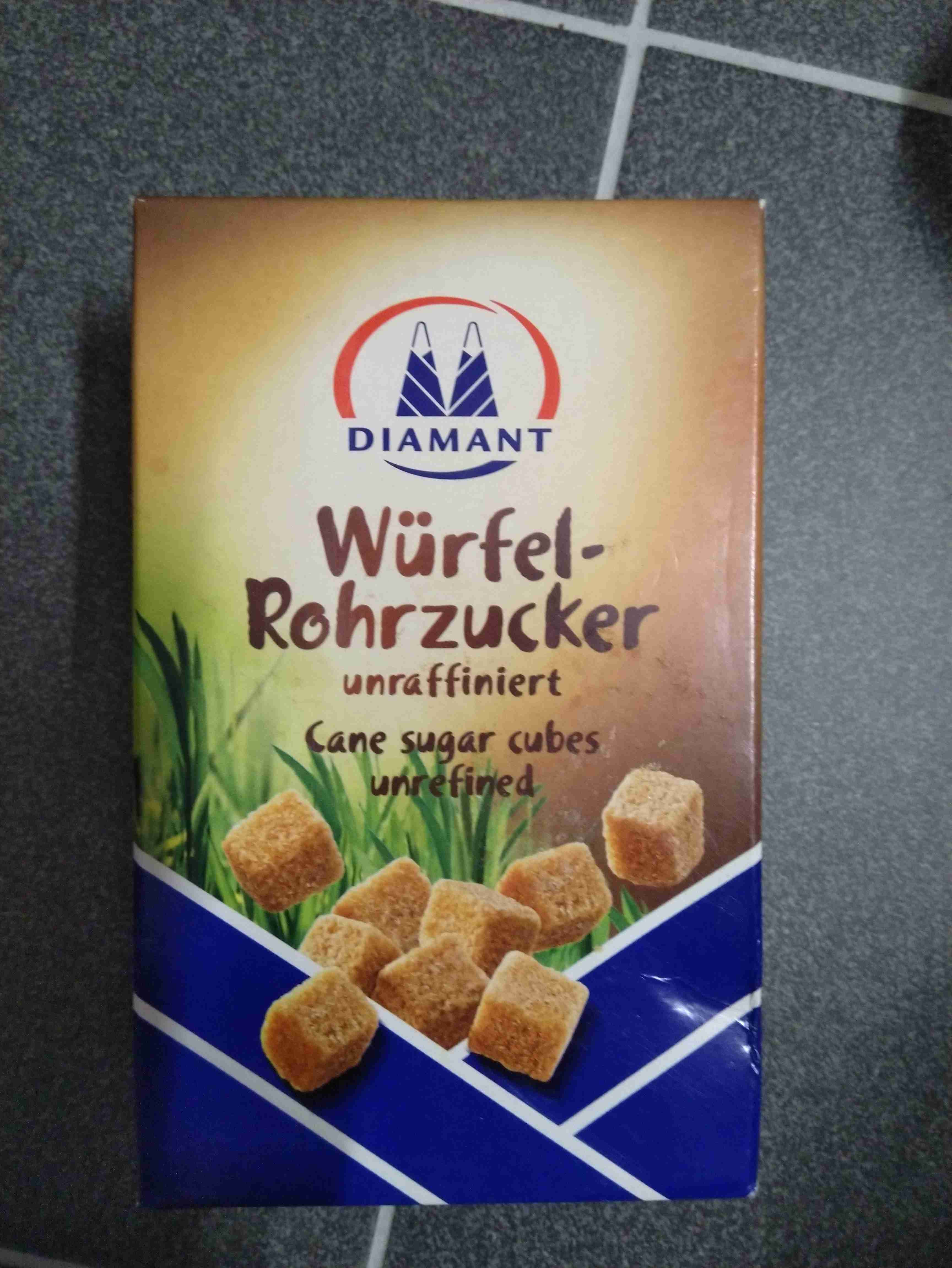 Würfel-Rohrzucker unraffiniert