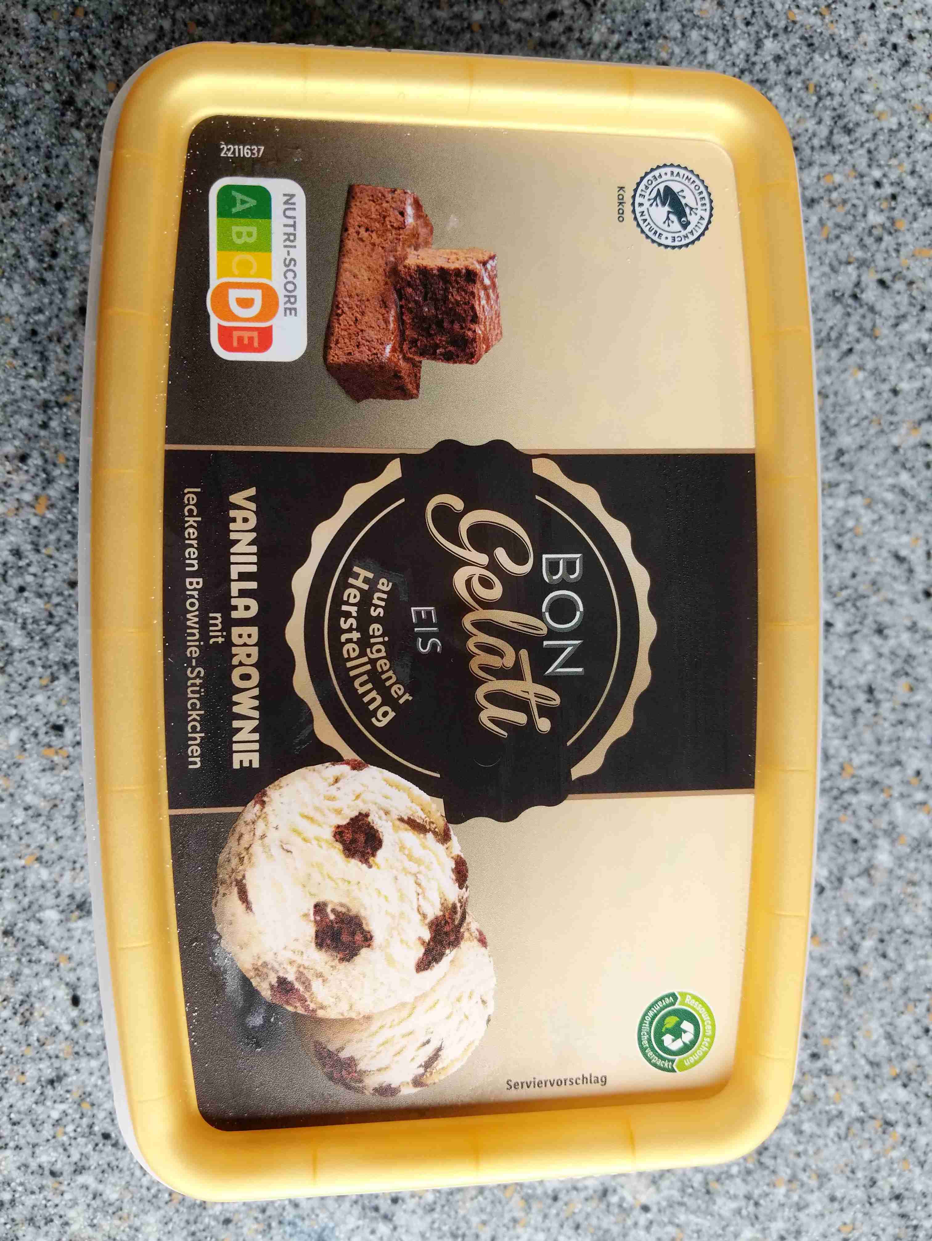 Vanilla Brownie Eis