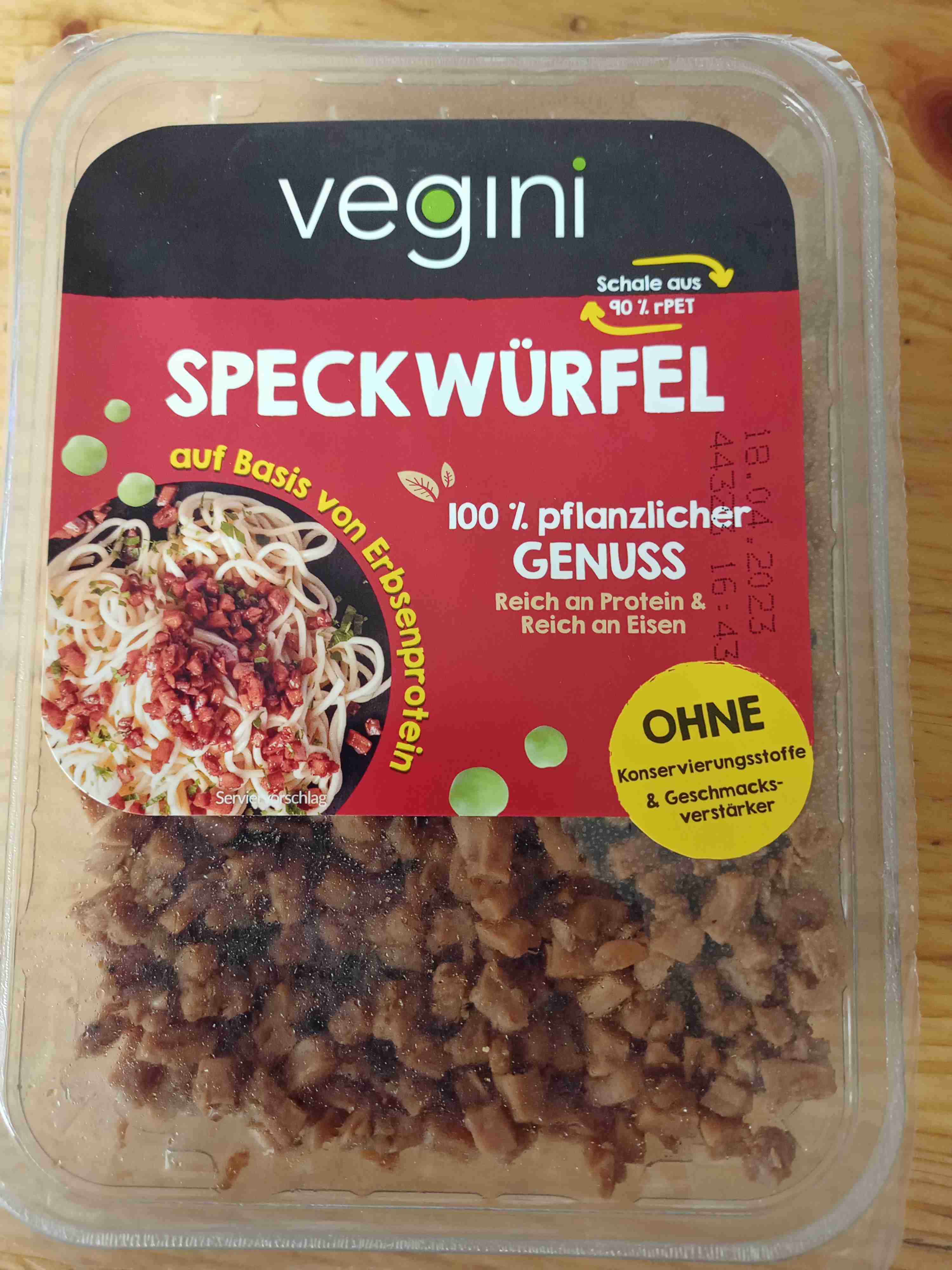 Speckwürfel, vegan