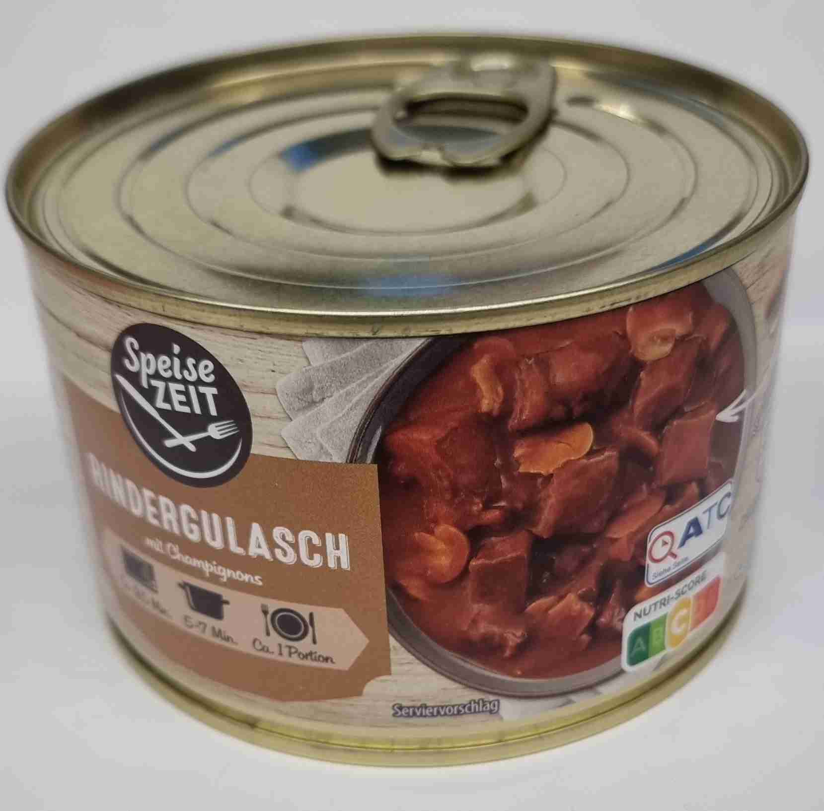 Rindergulasch mit Champignons