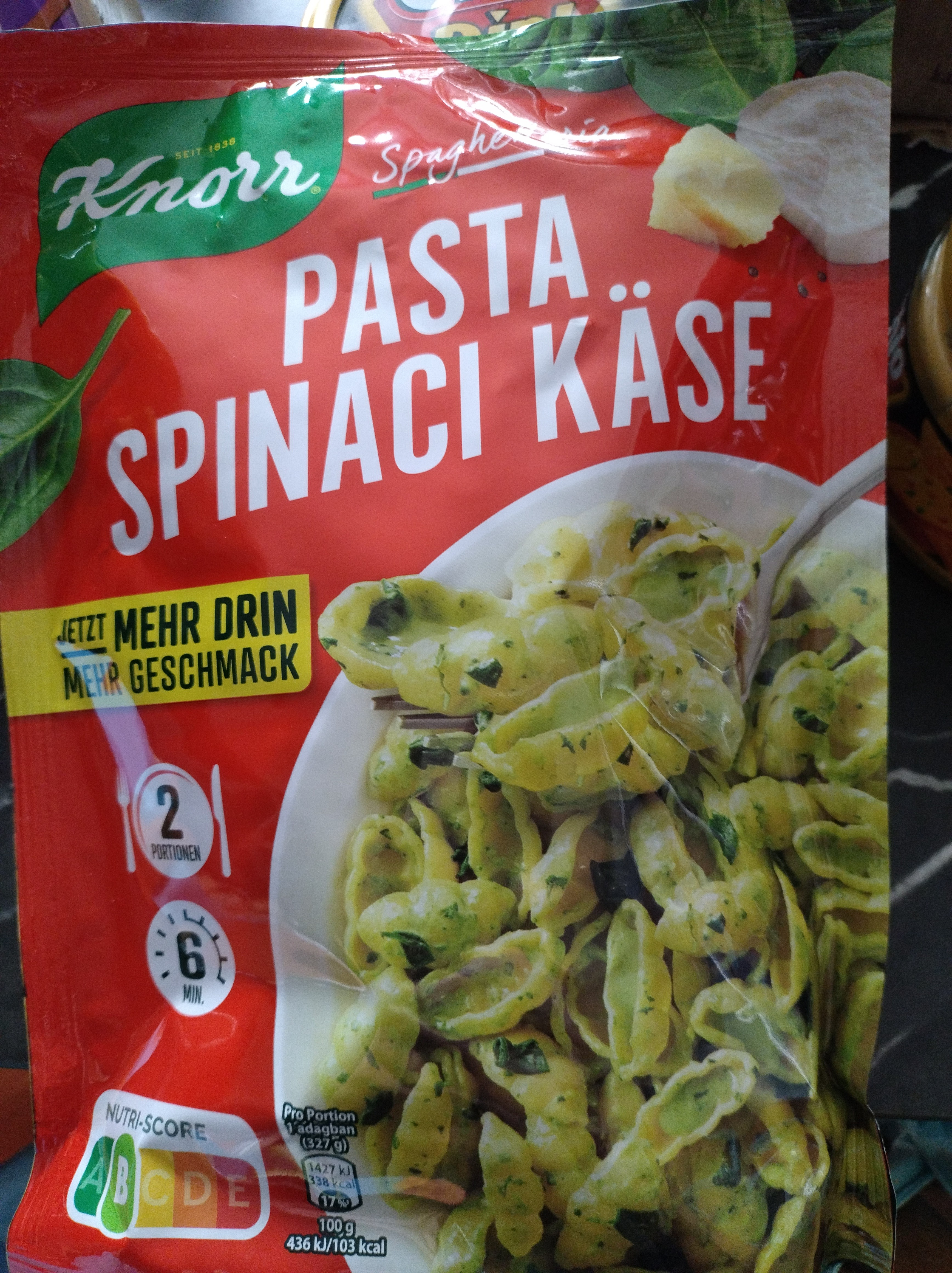 Pasta Spinaci Käse 