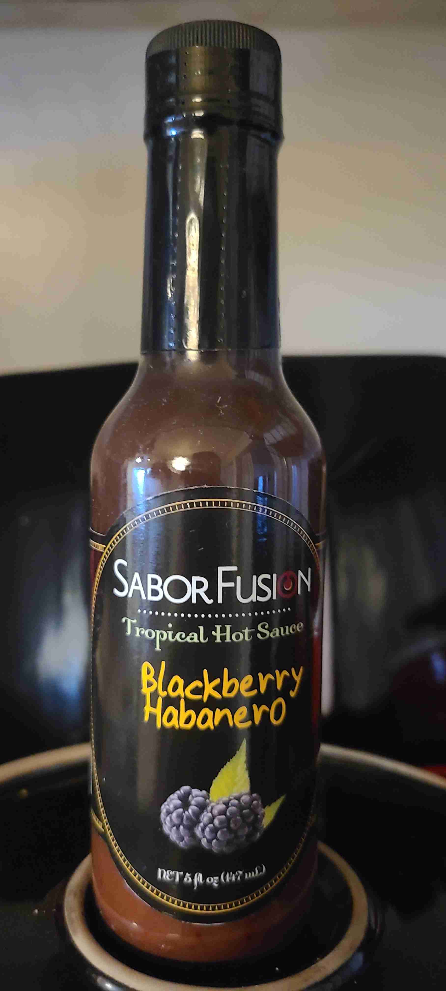Blackberry Habanero tropical hot sauce