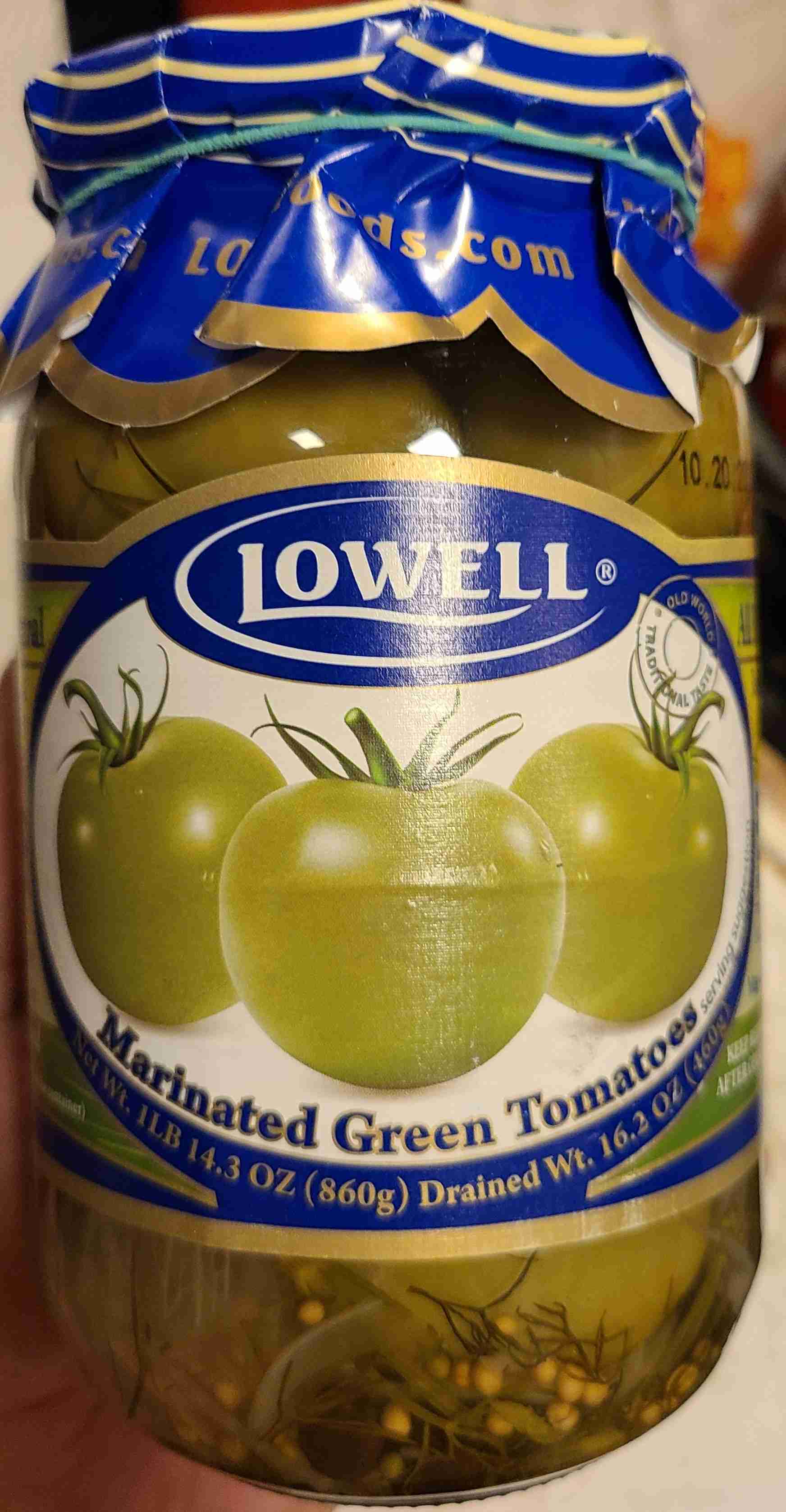 Marinated green tomatoes