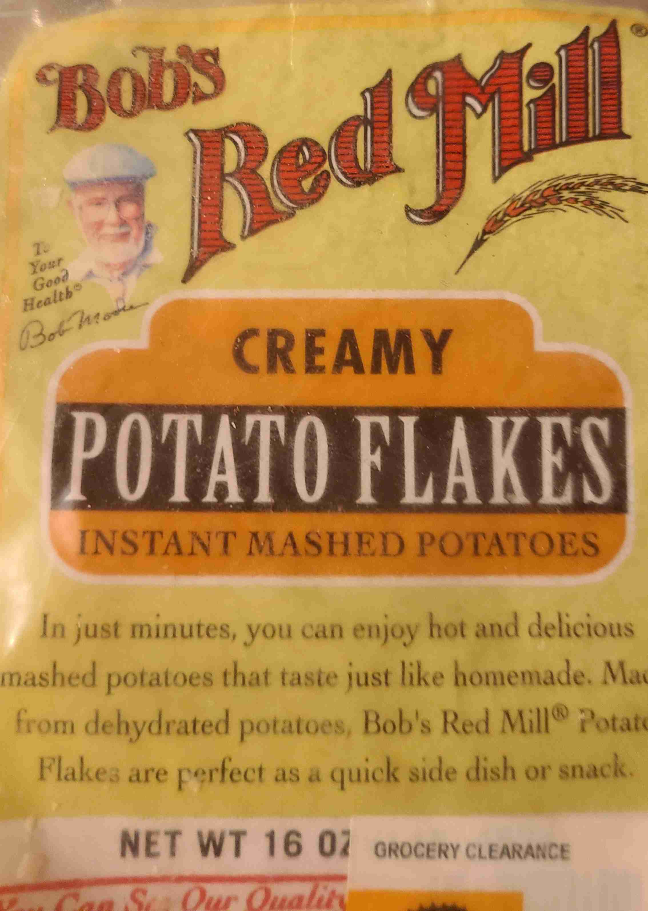 Creamy potato flakes instant