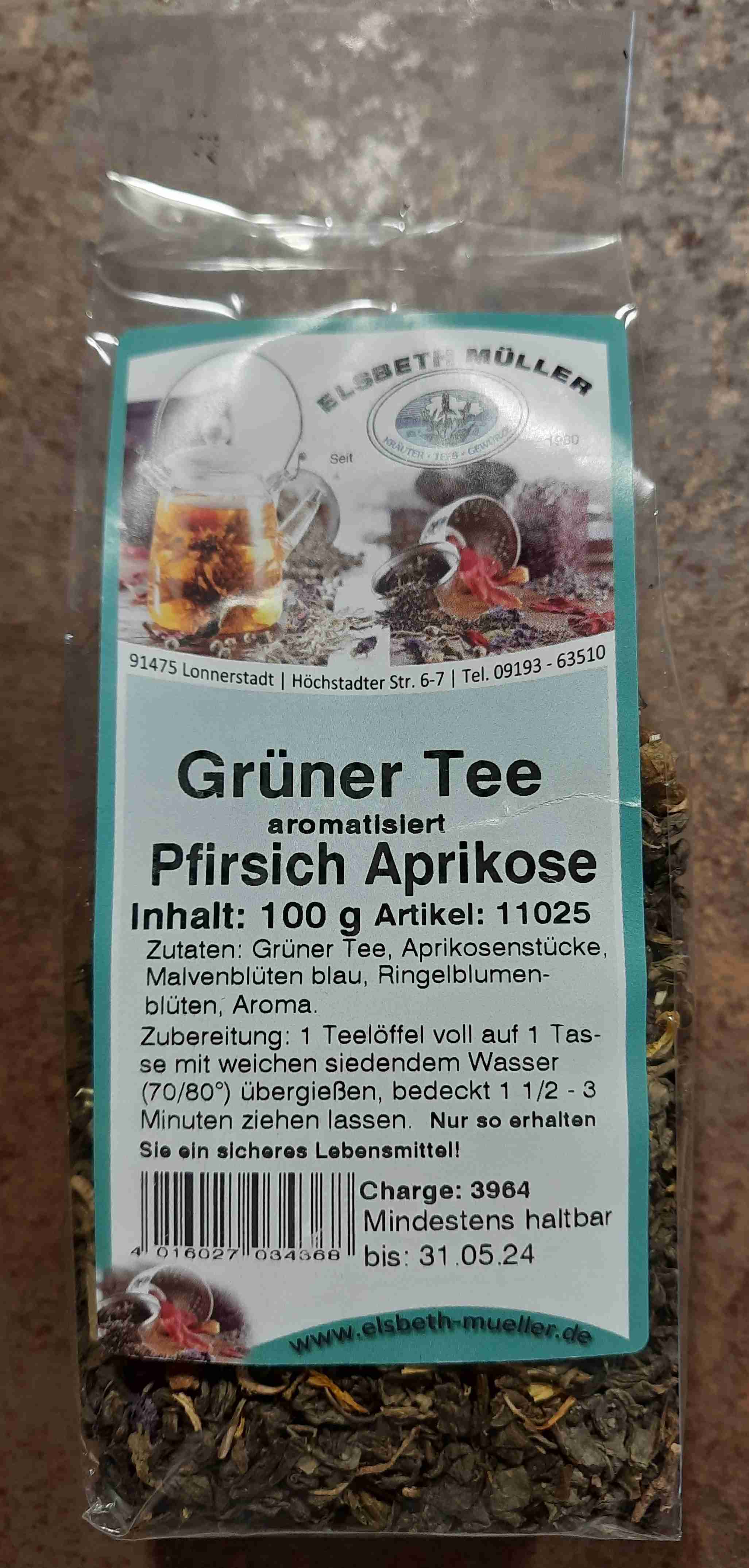 Pfirsich-Aprikose, Grüner Tee