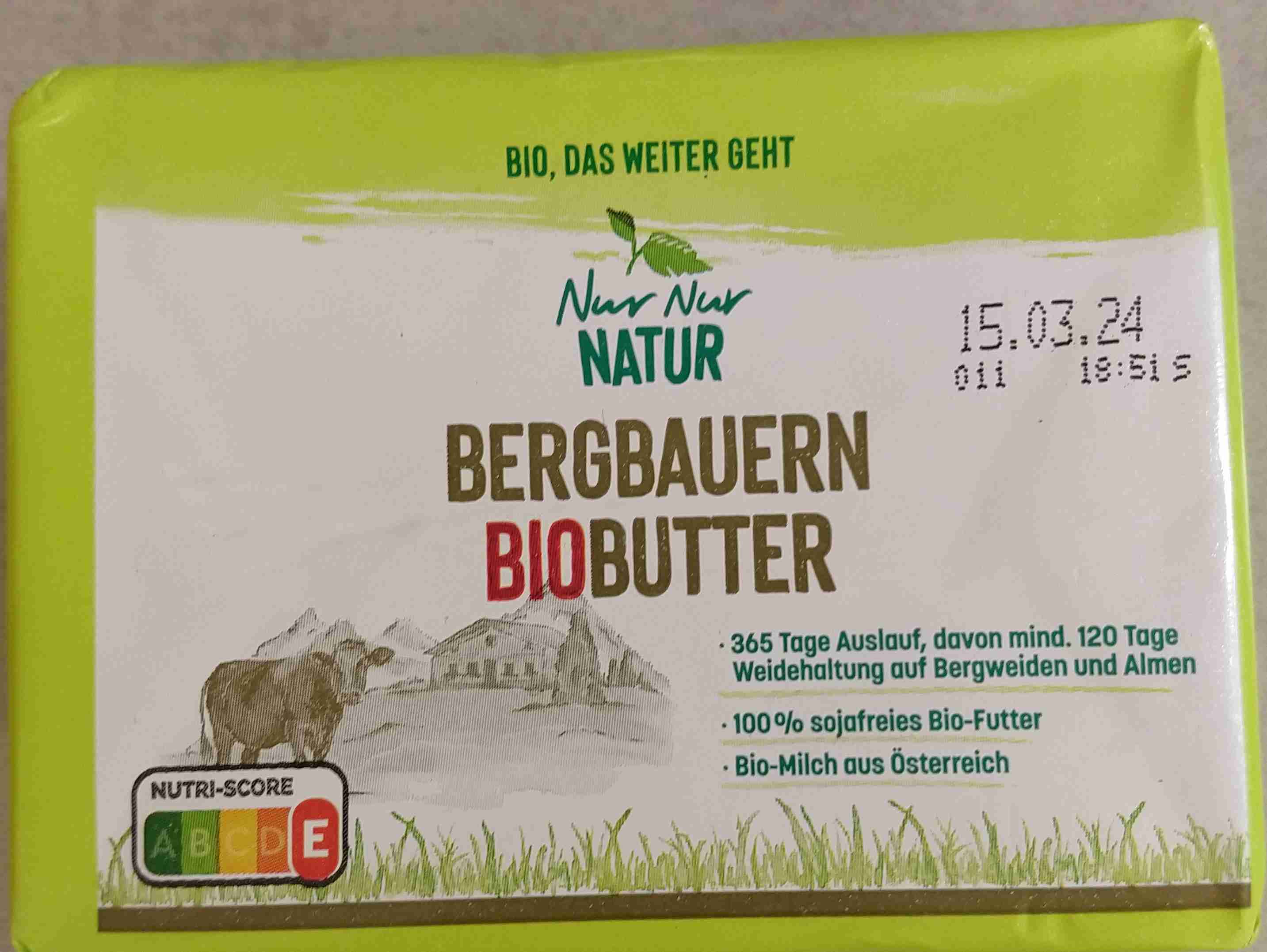 Bergbauern Bio Butter 