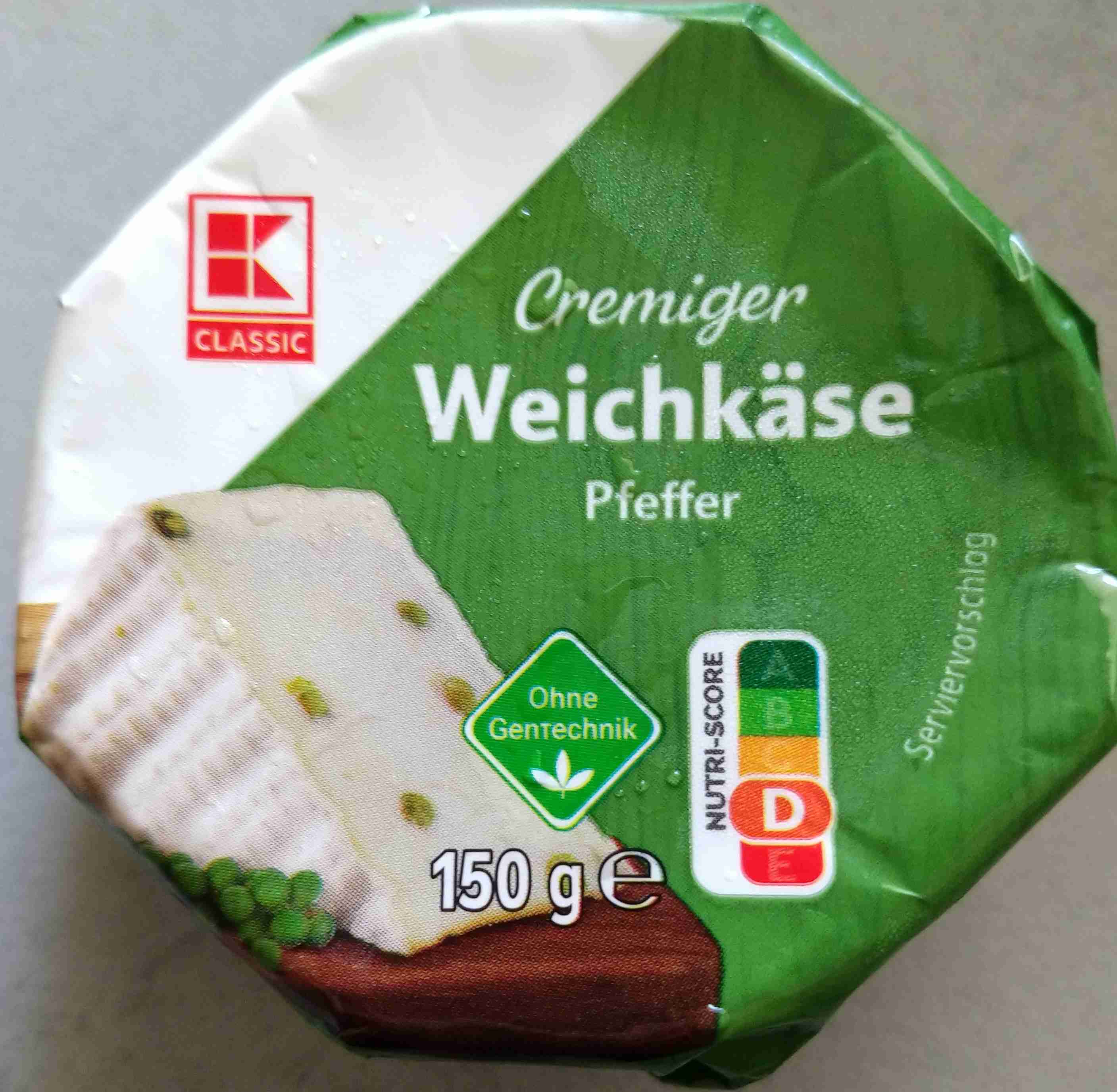 Cremiger Weichkäse Pfeffer 