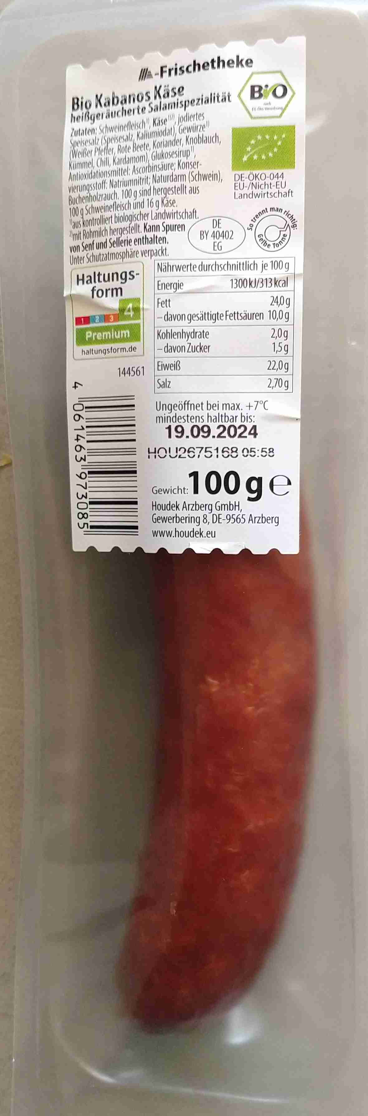 Bio Kabanos Käse 