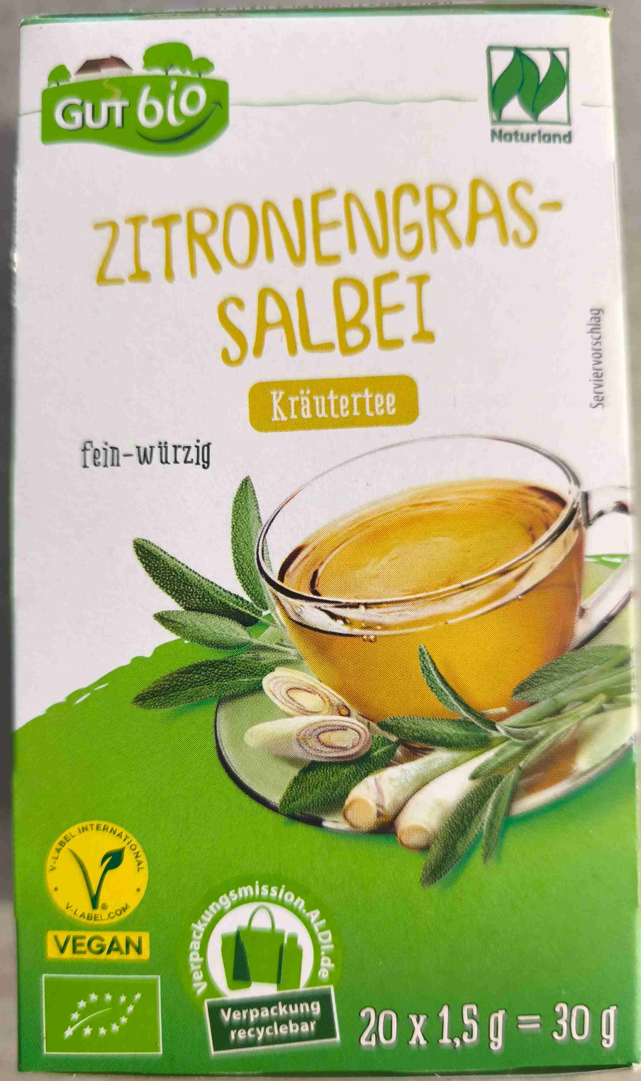 Zitronengras-Salbei Kräutertee 