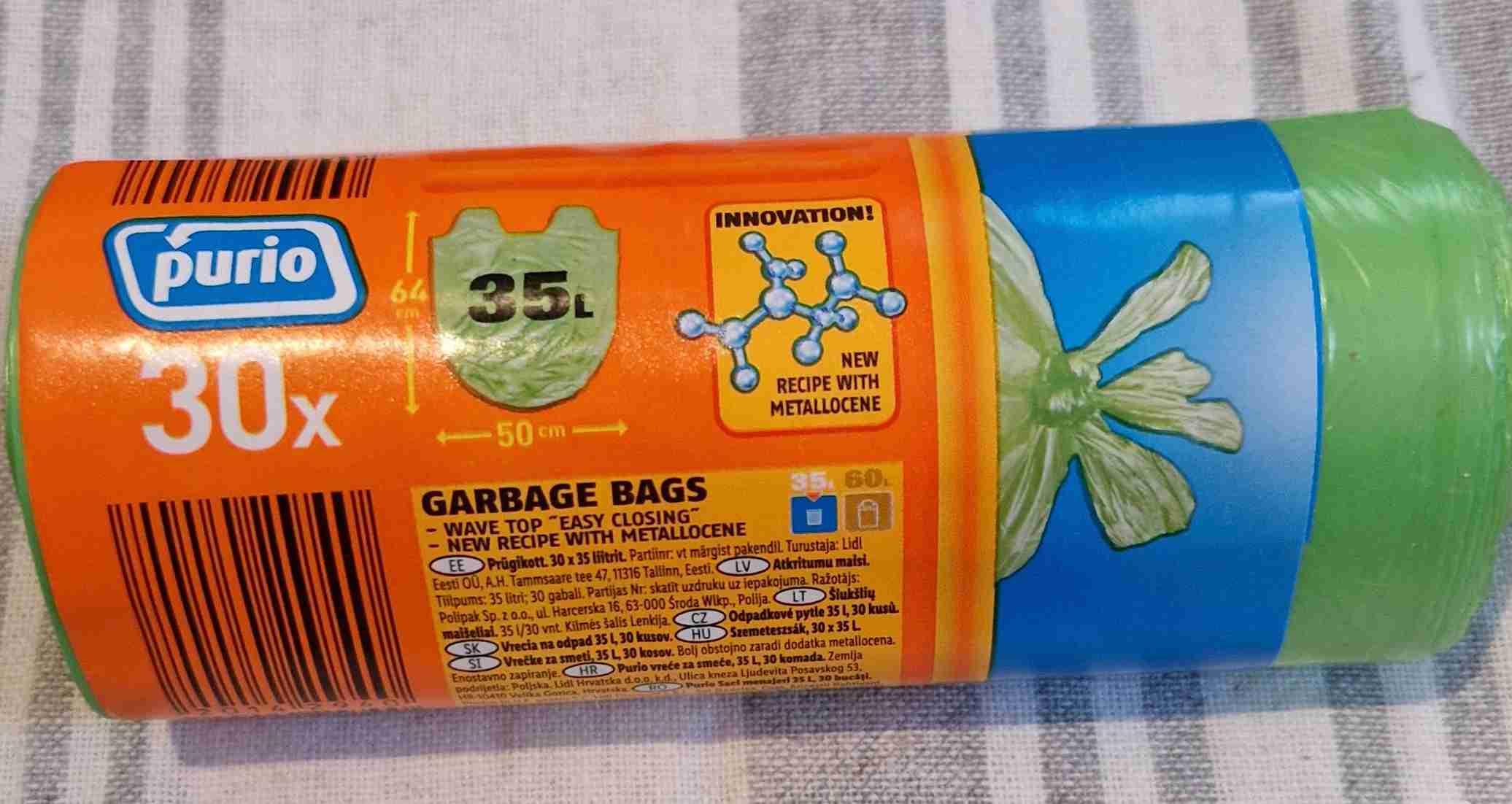 Müllbeutel 35l Tragegriffe