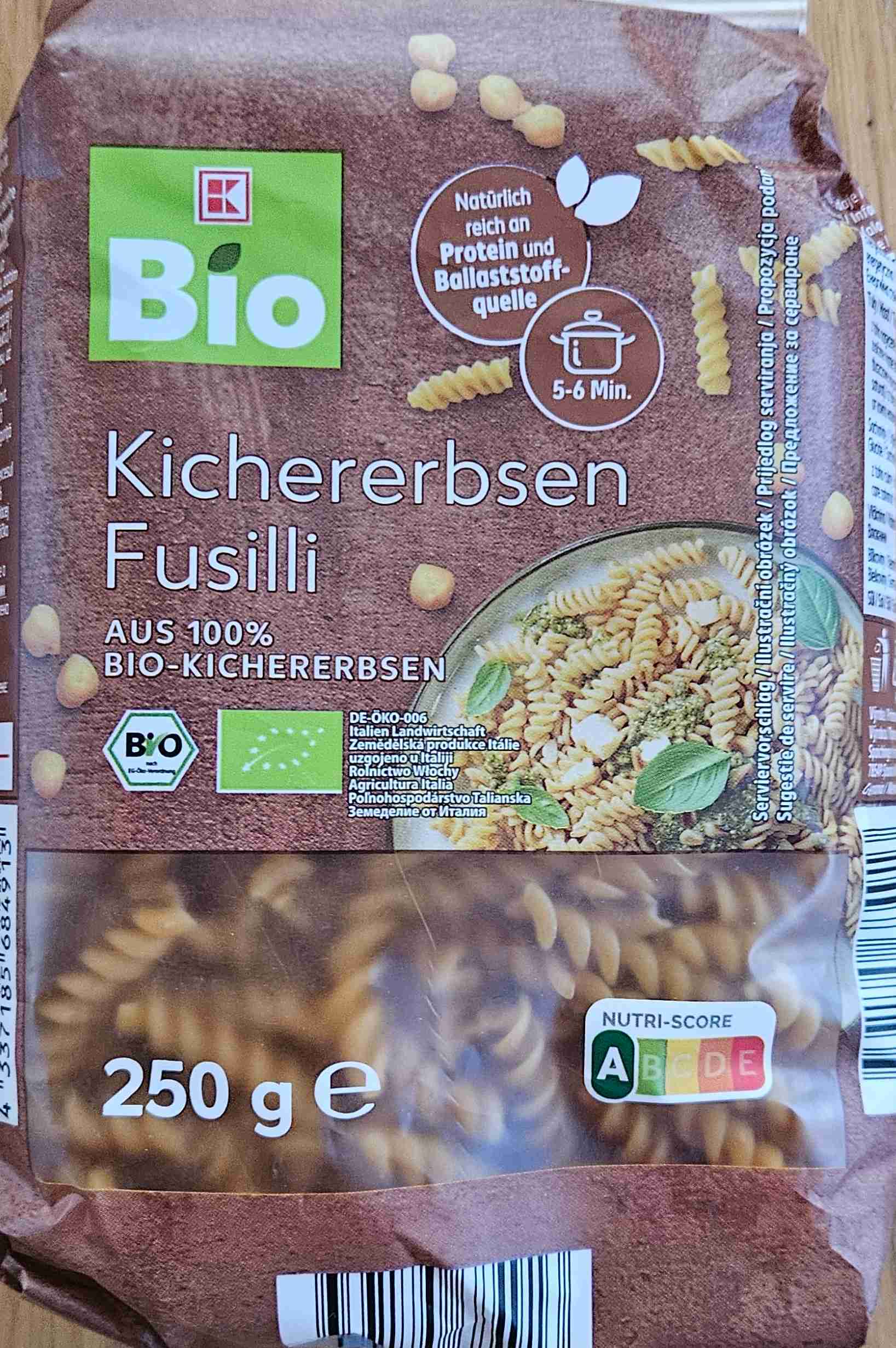 Kichererbsen Fusilli