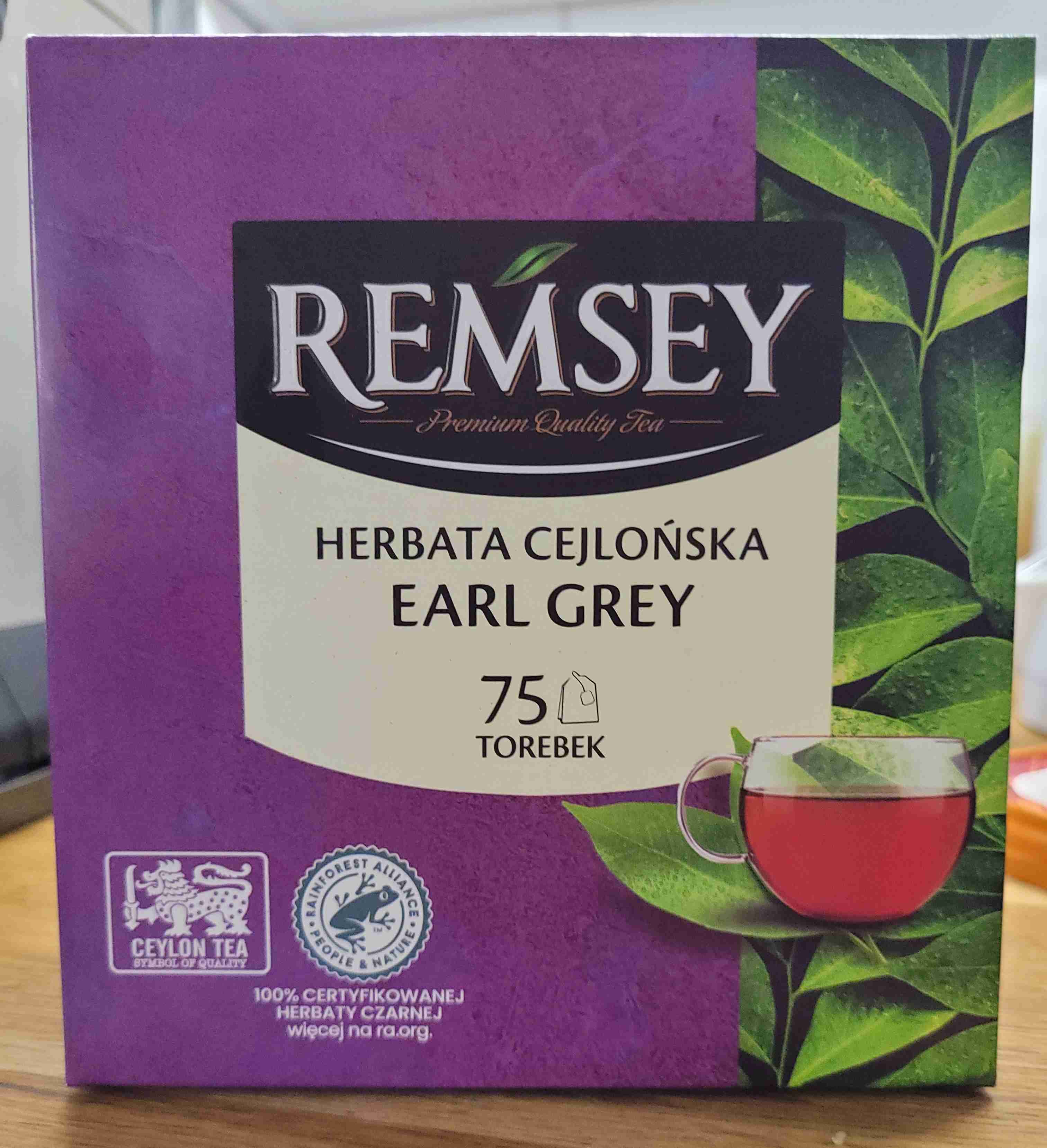 Remsey - herbata cejlońska Earl Grey