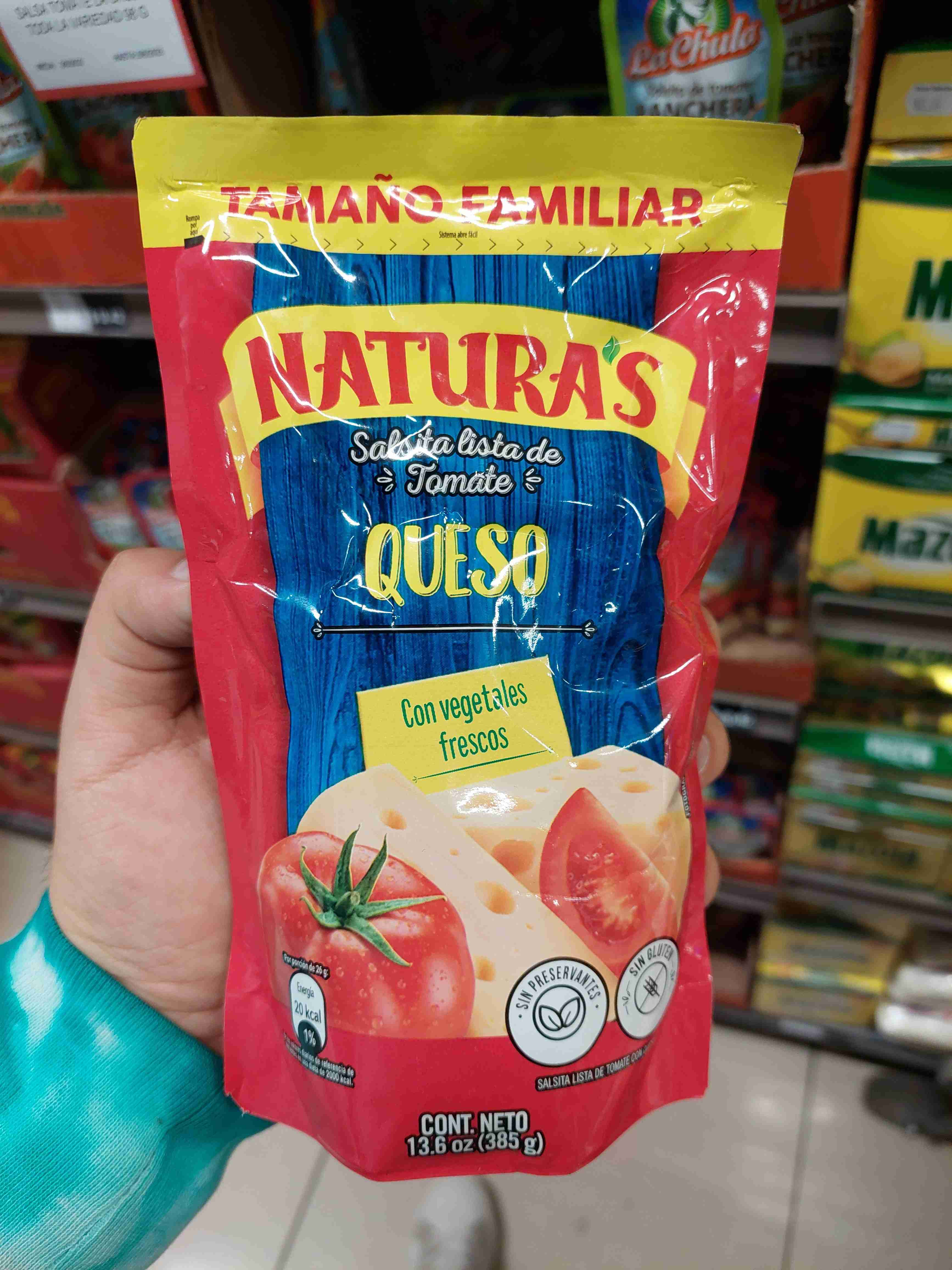 Salsa de tomate y queso