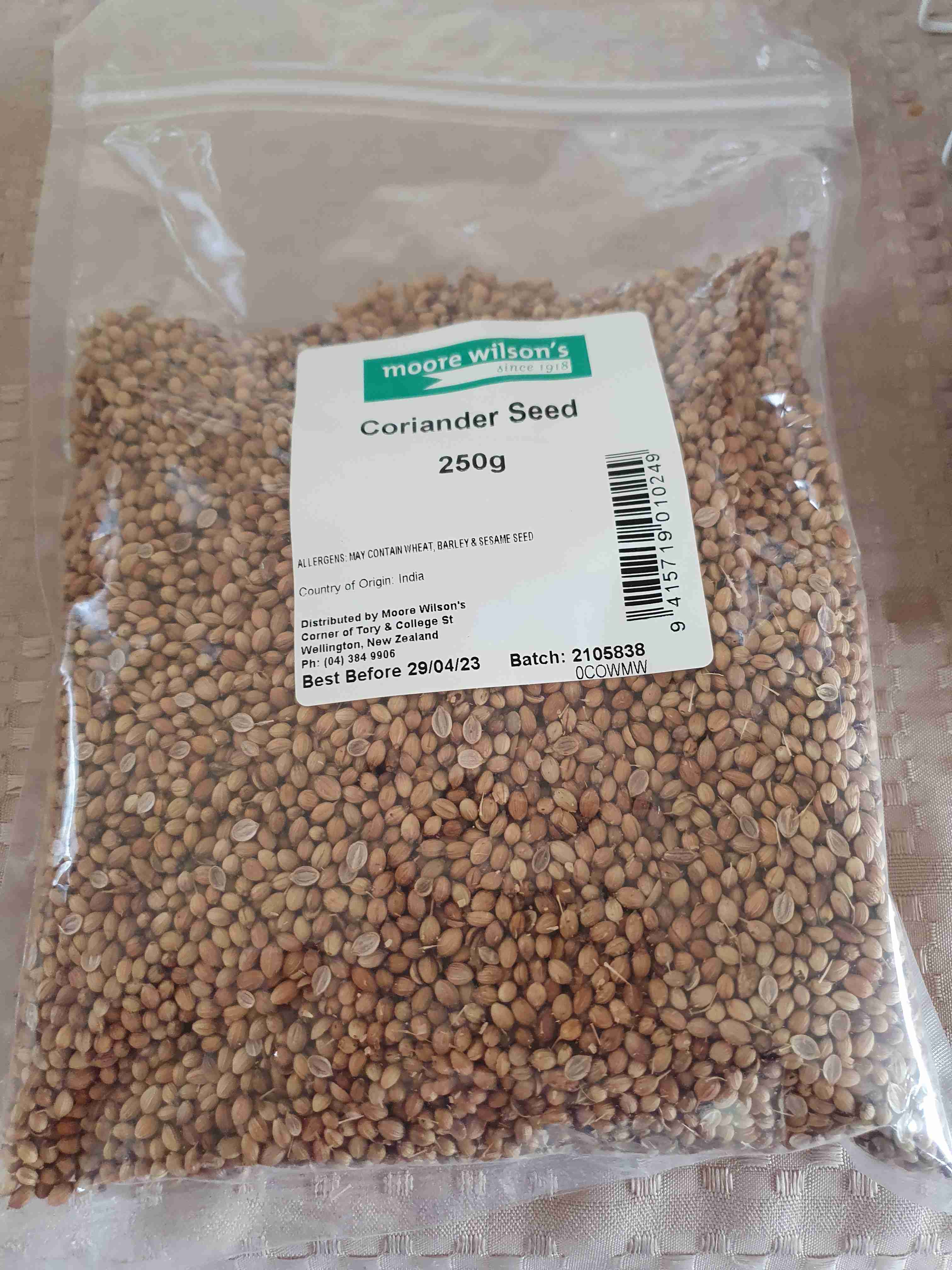 Coriander seeds
