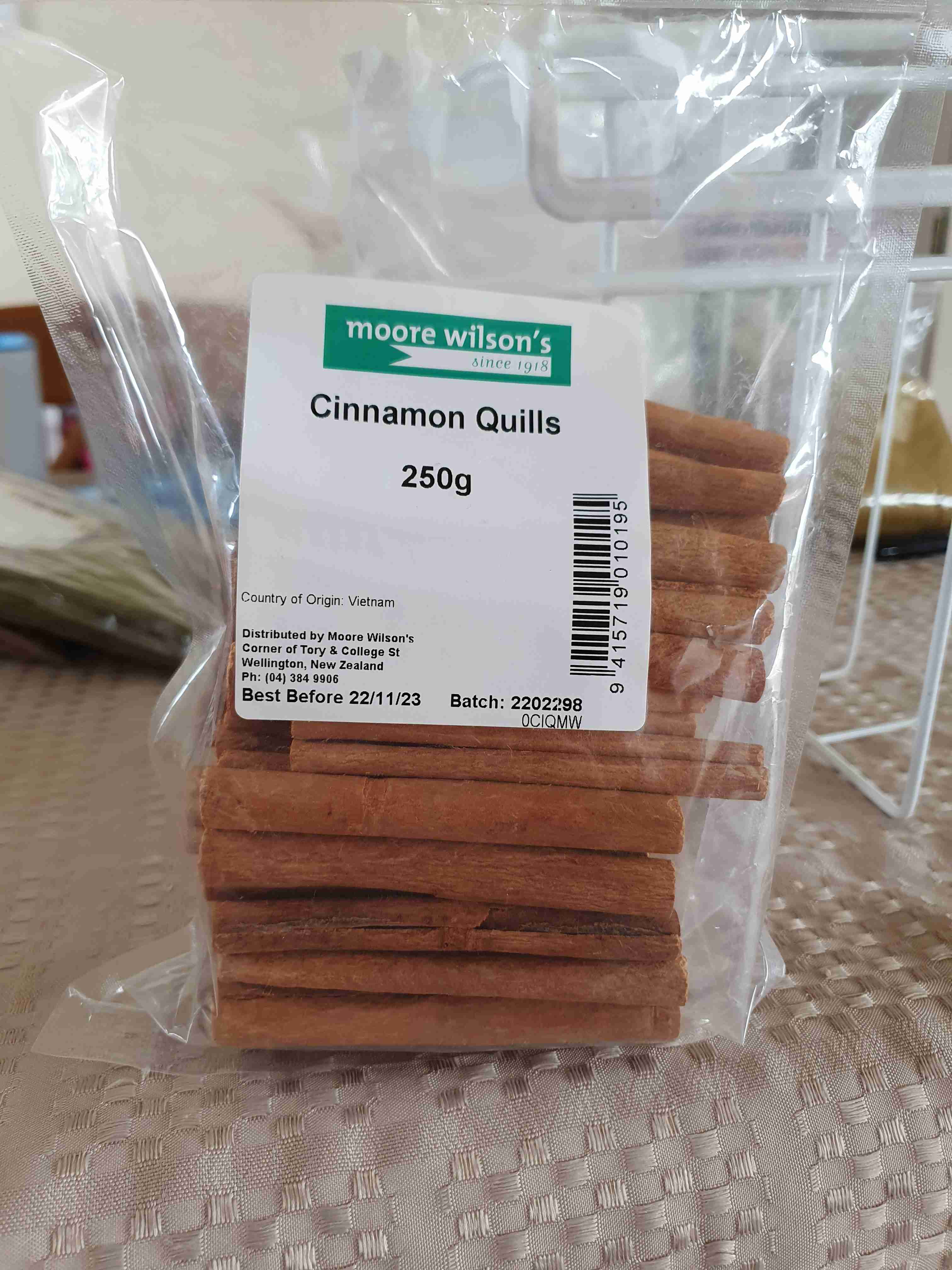 Cinnamon quills