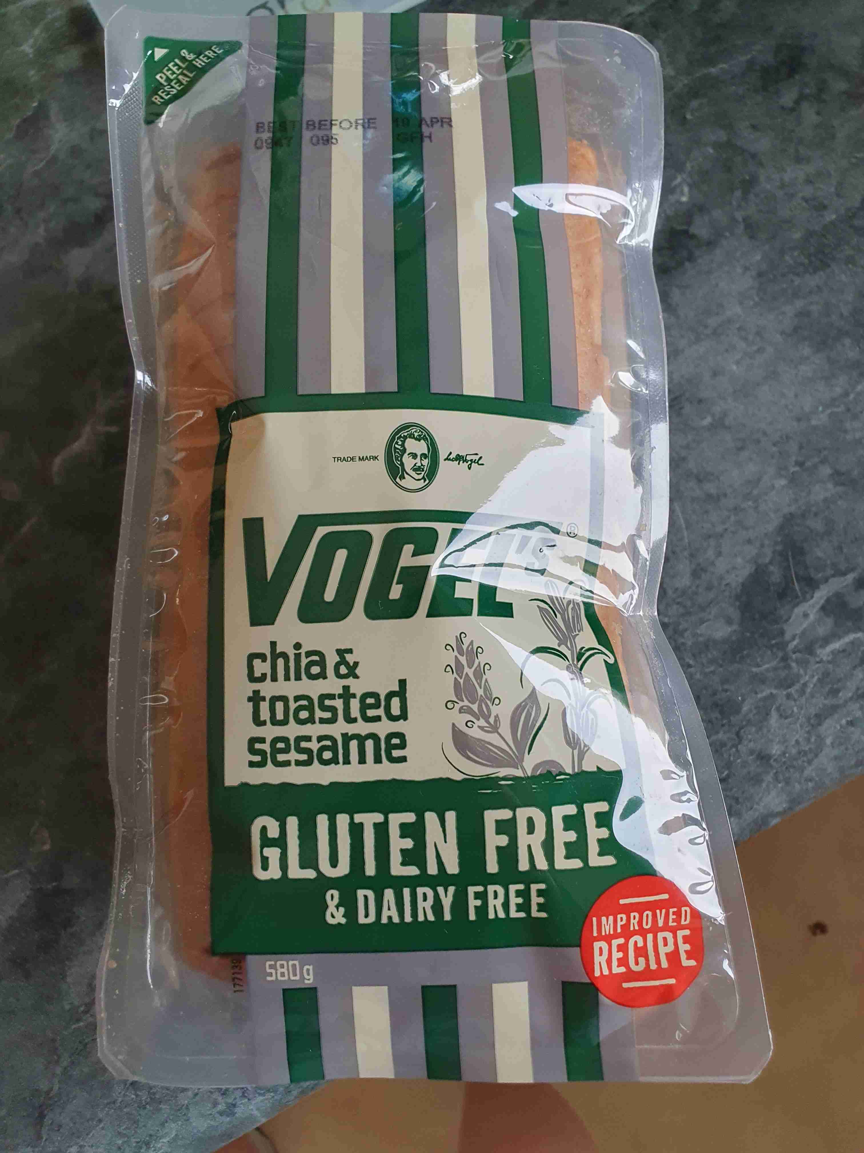 Gluten free bread (chia and sesame)