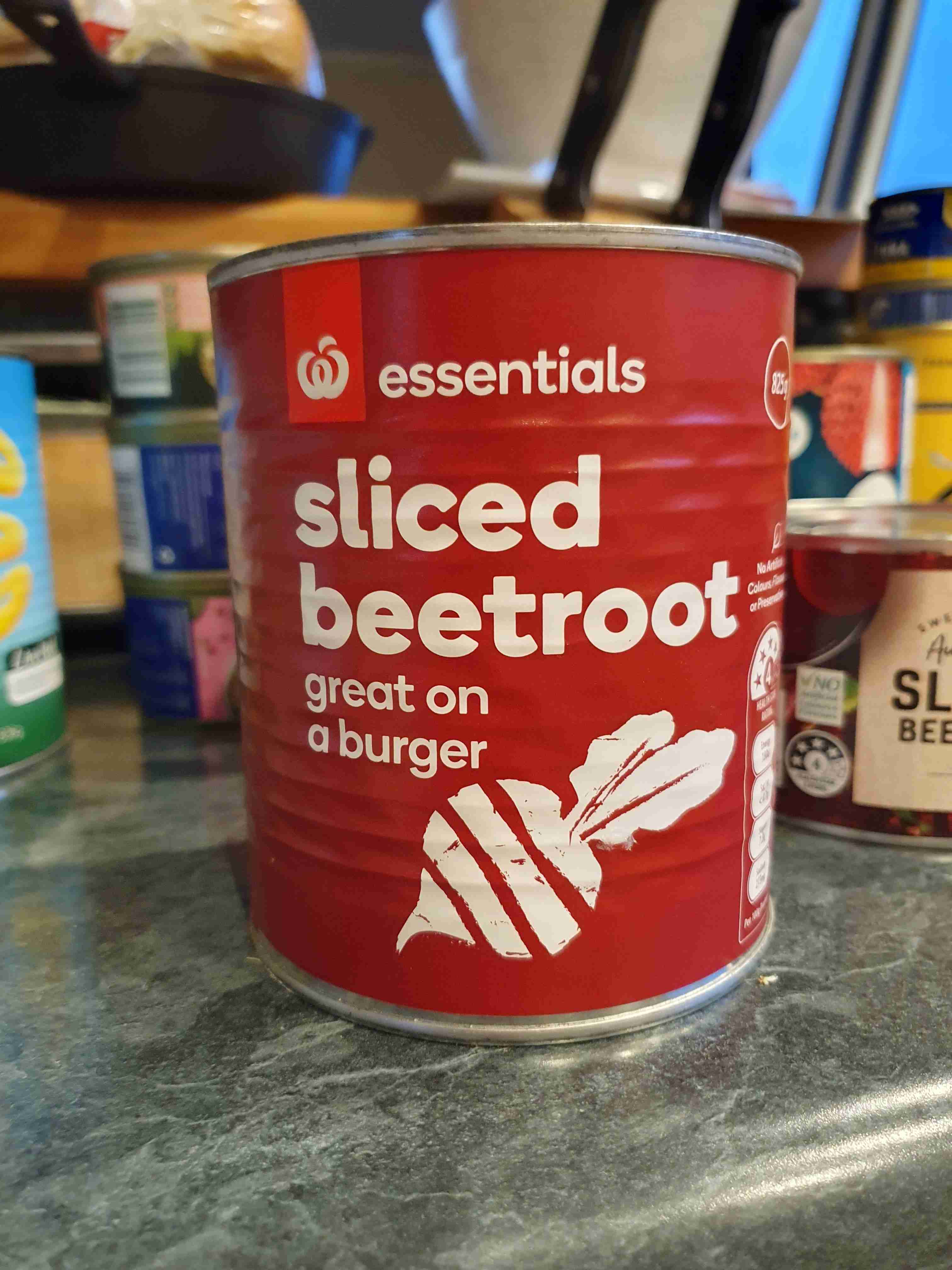 Sliced beetroot