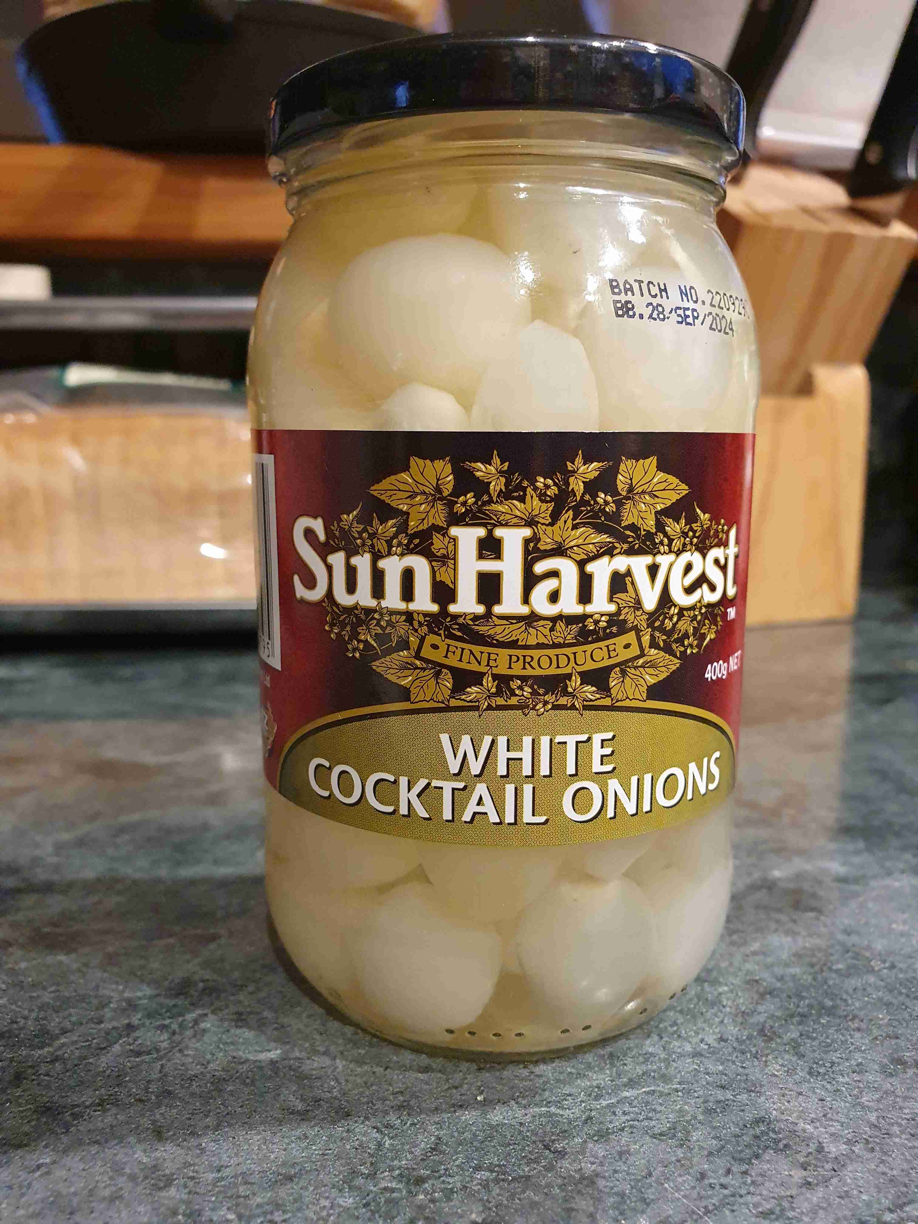 White cocktail onions