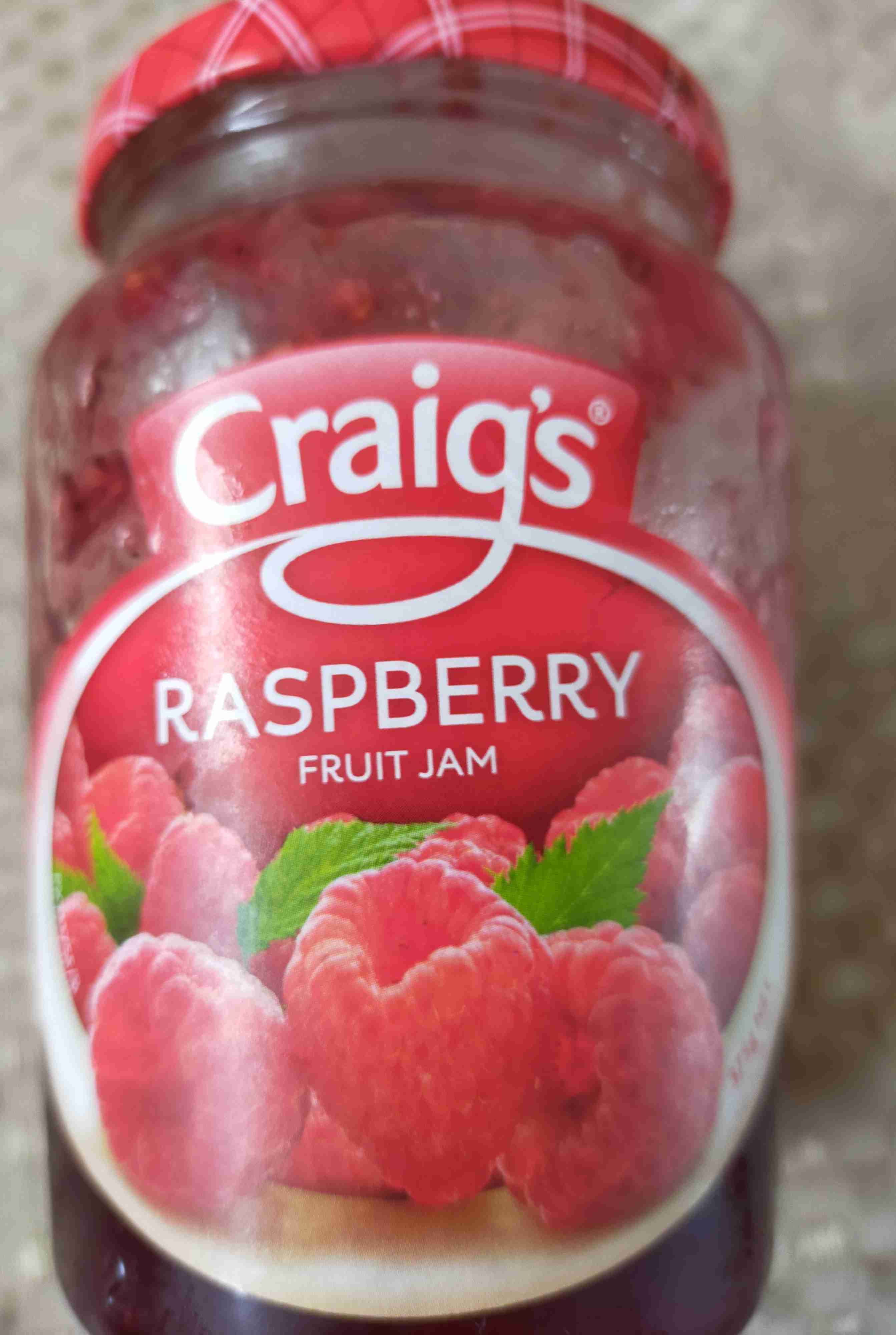 Raspberry fruit jam