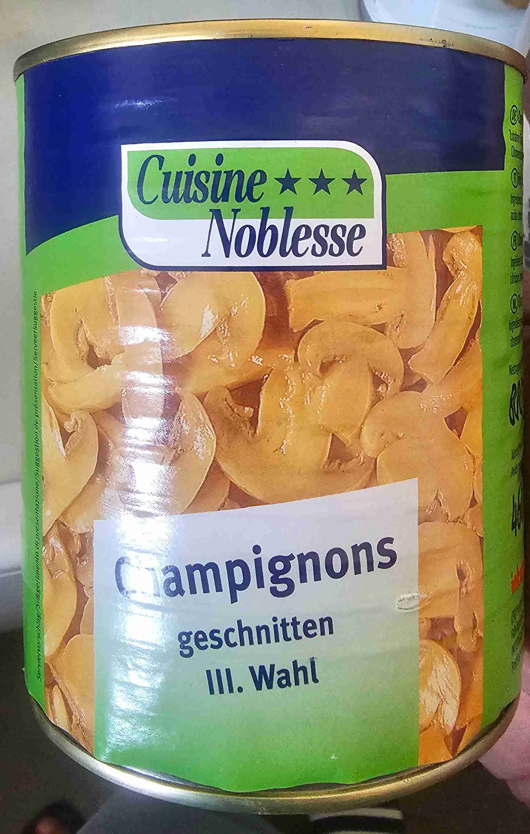 Chamignons geschnitten 