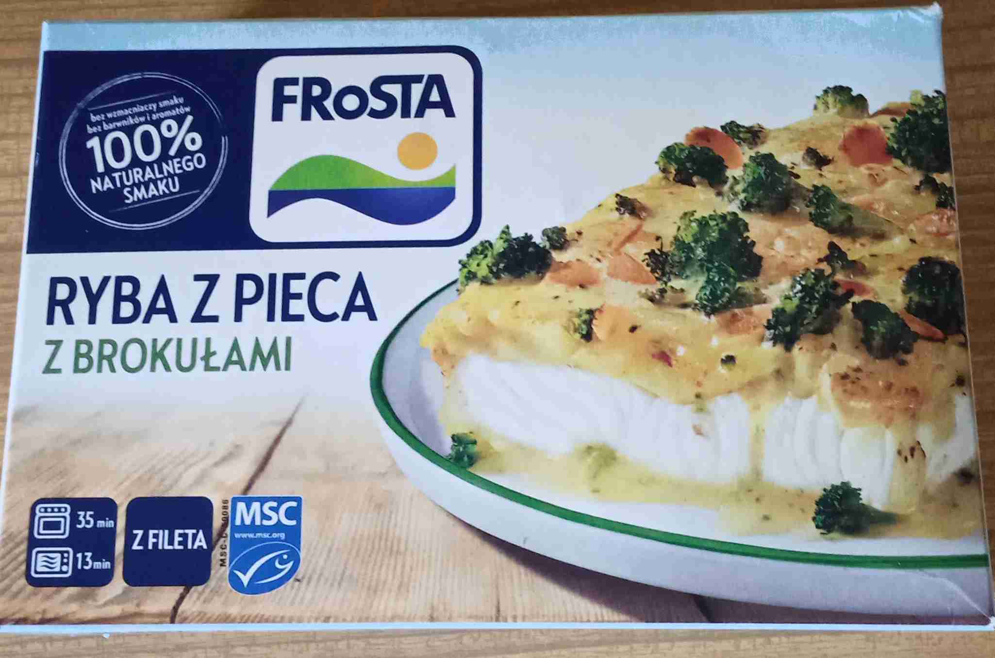 Ryba z pieca z brokułami 