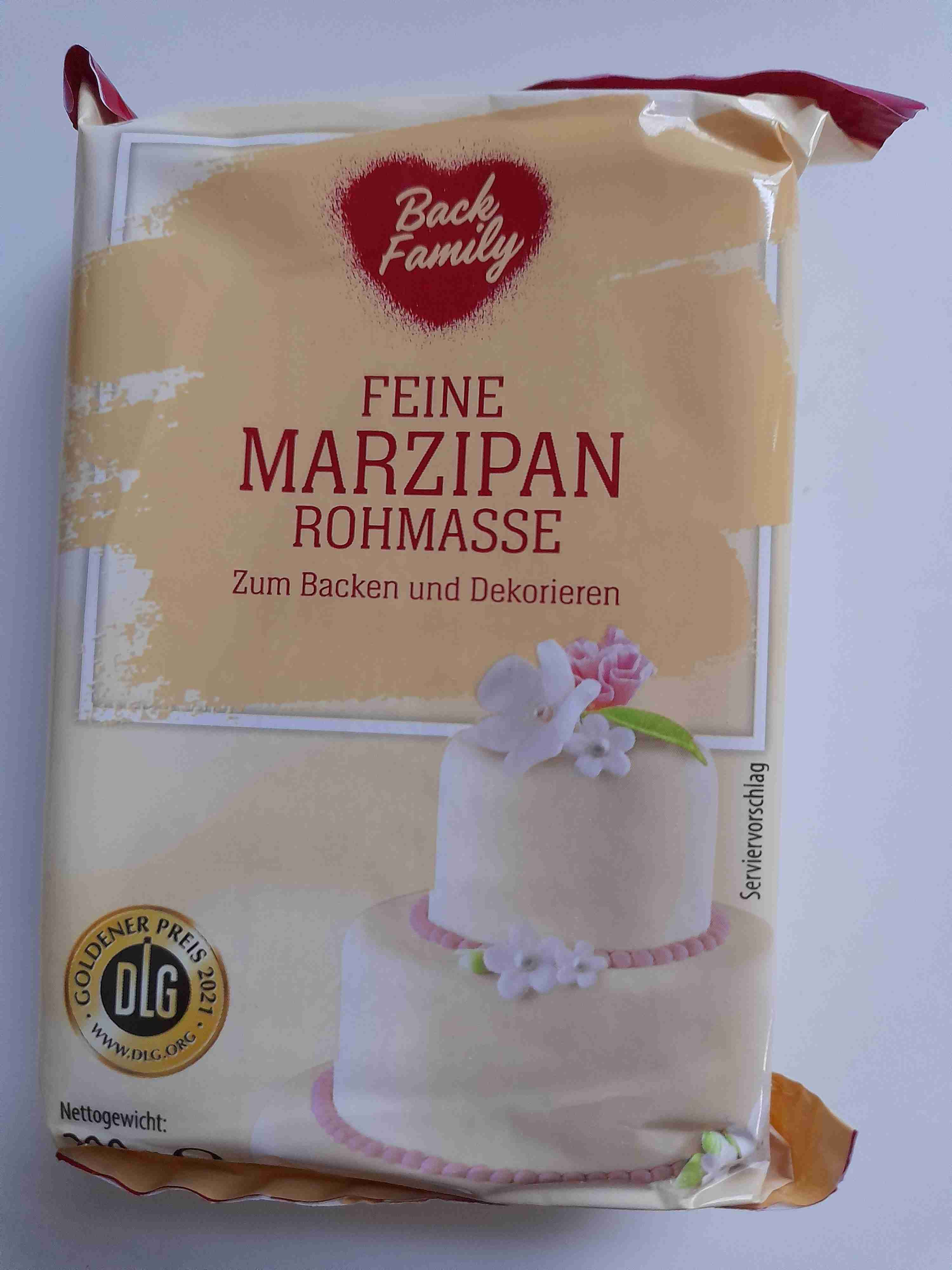 Marzipan Rohmasse
