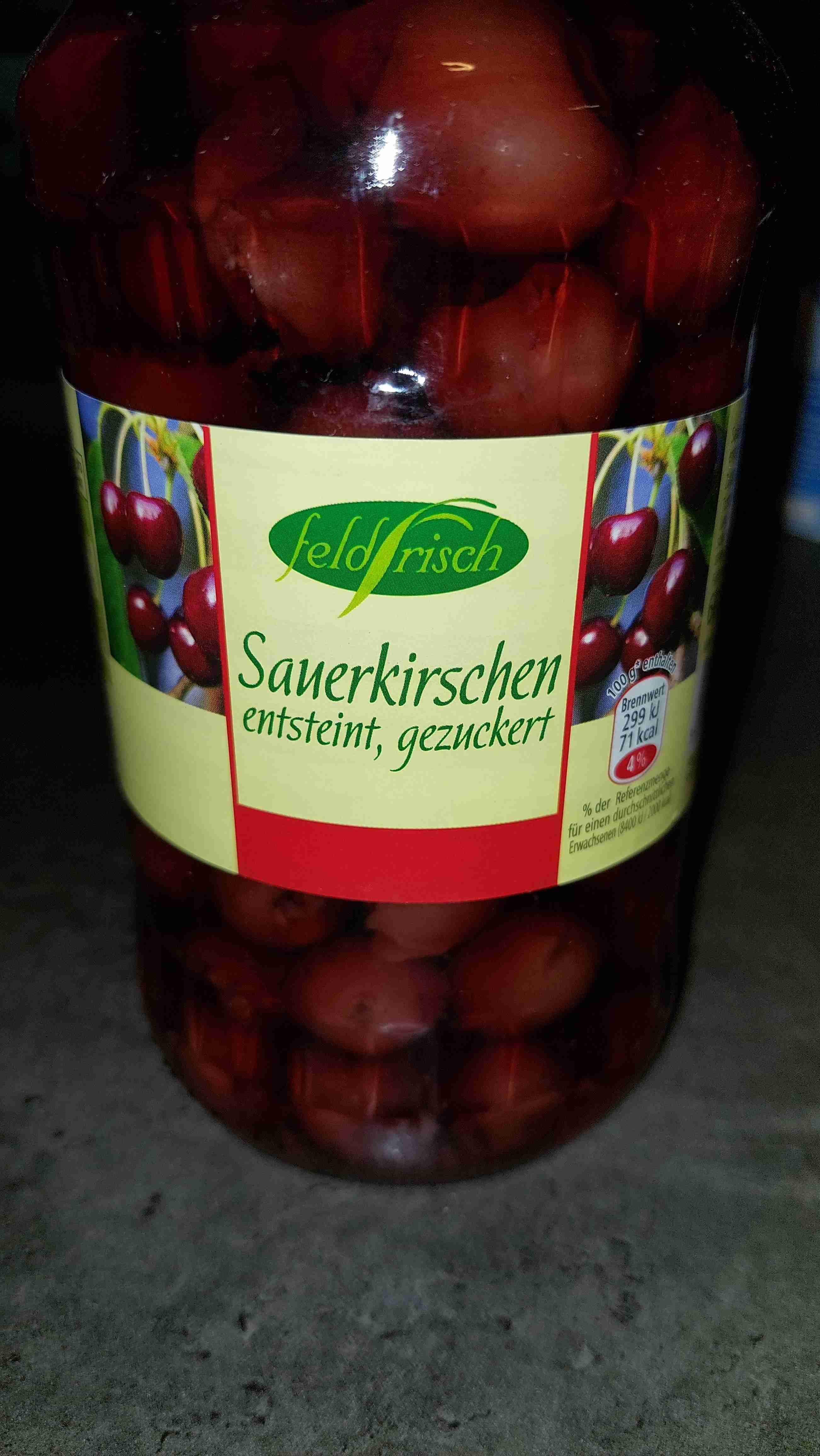 Sauerkirschen, entsteint, gezuckert