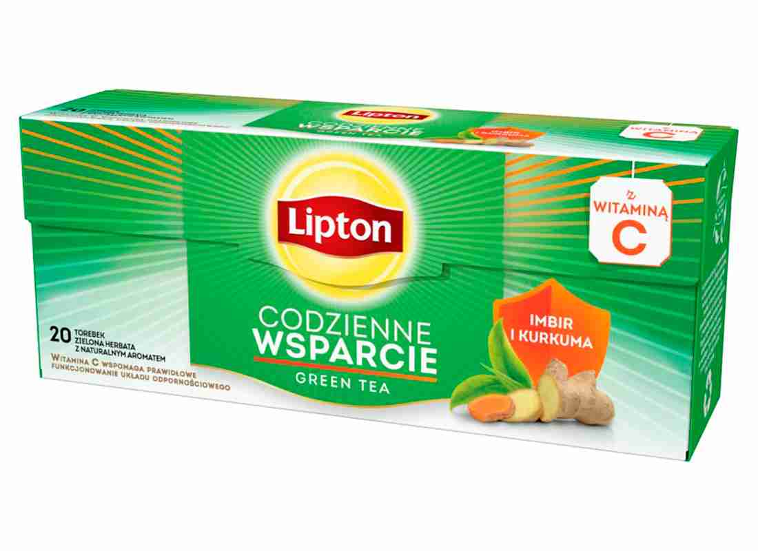 Herbata zielona imbir i kurkuma 26 g (20 torebek)