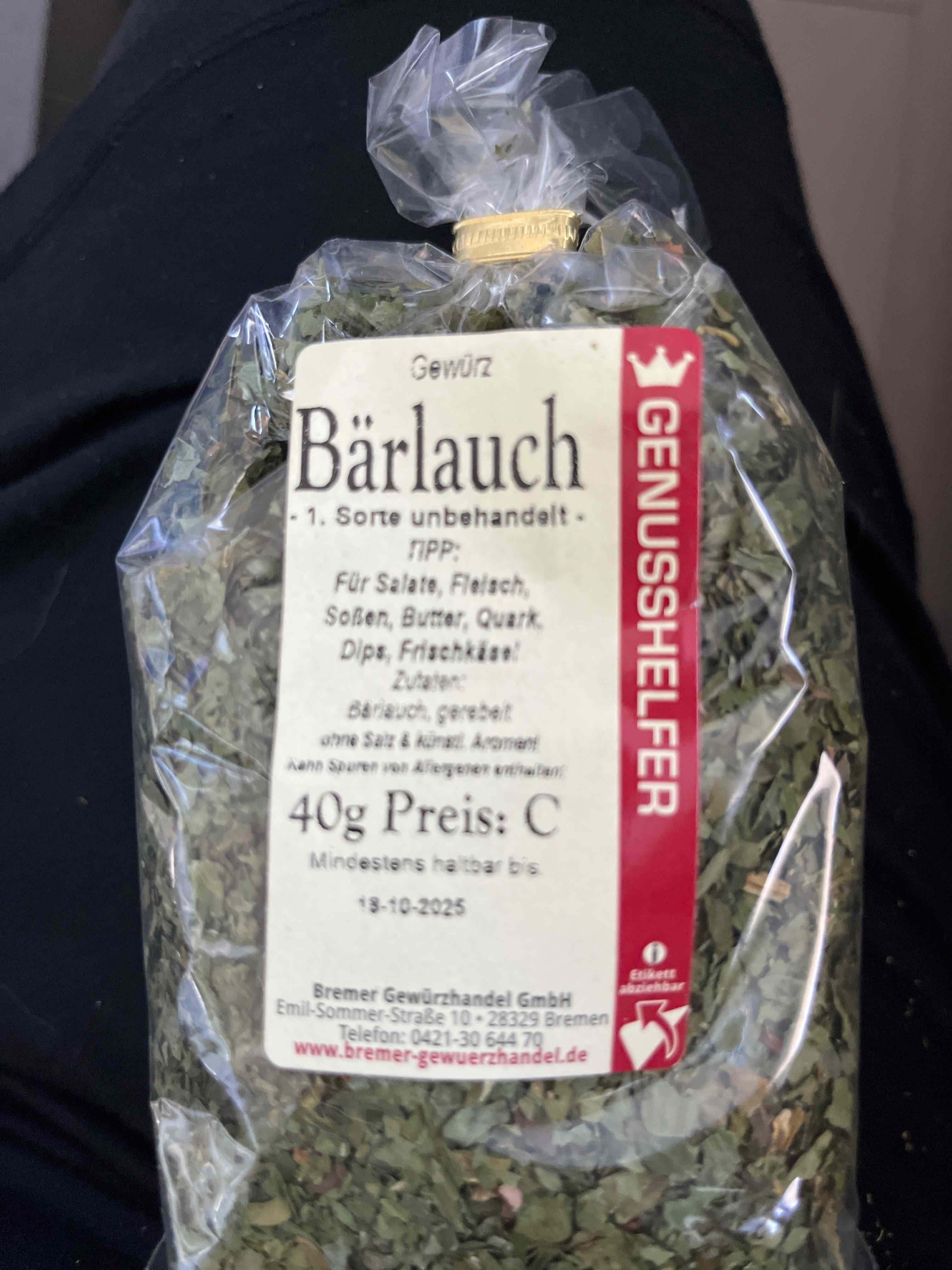 Bärlsuch getrocknet