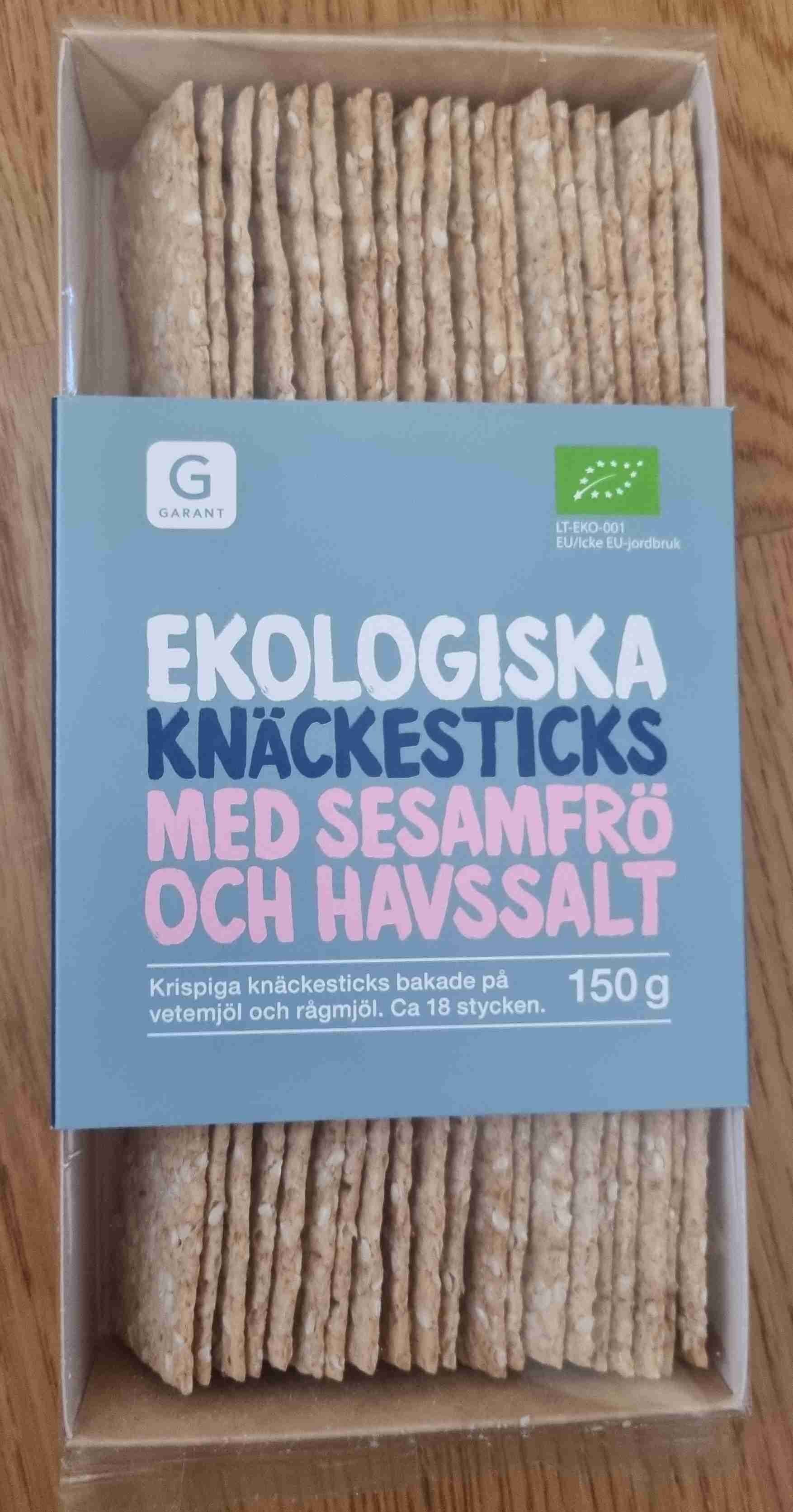 Knäckesticks med sesamfrö och havssalt