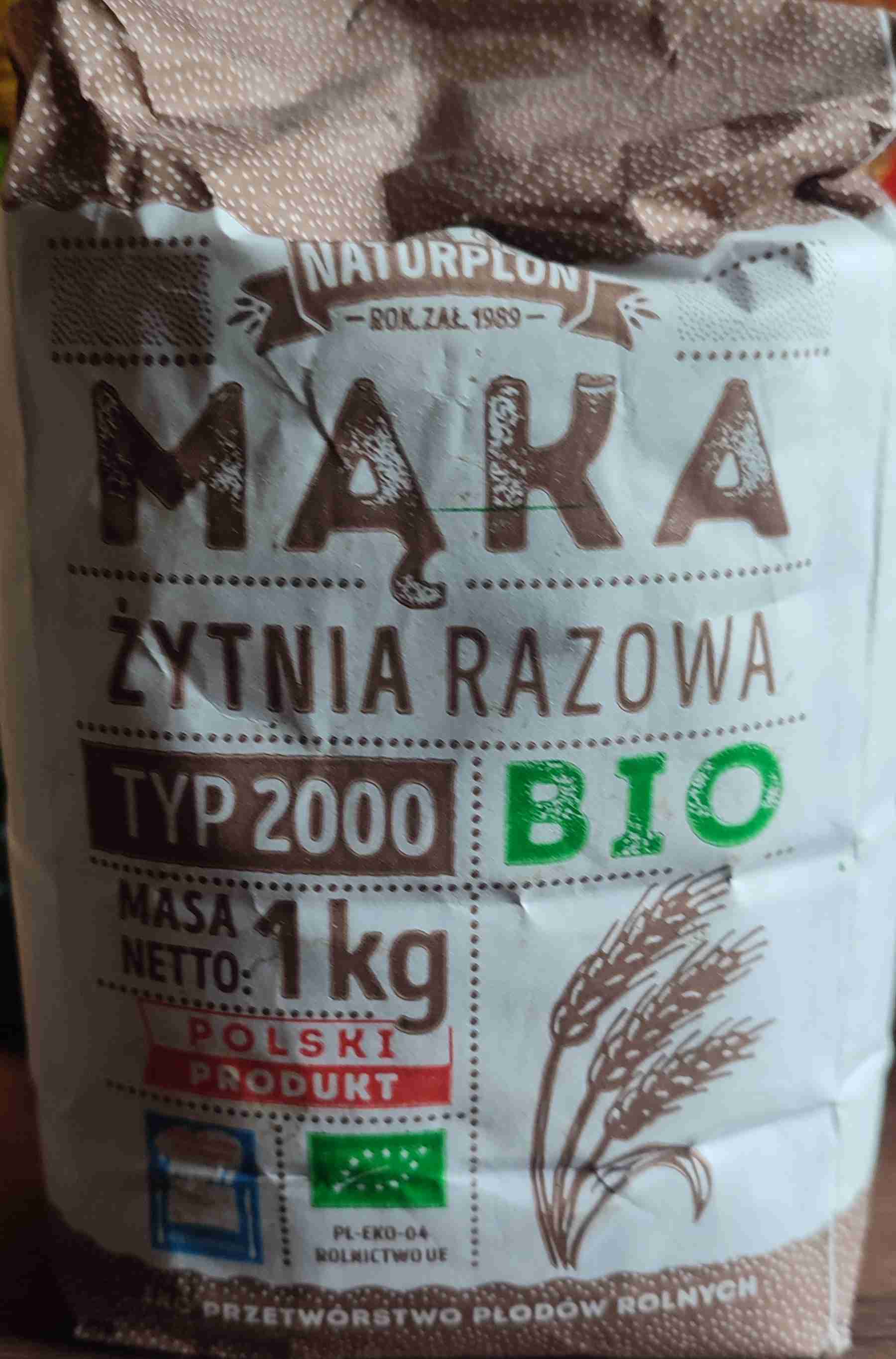 Mąka żytnia razowa typ 2000