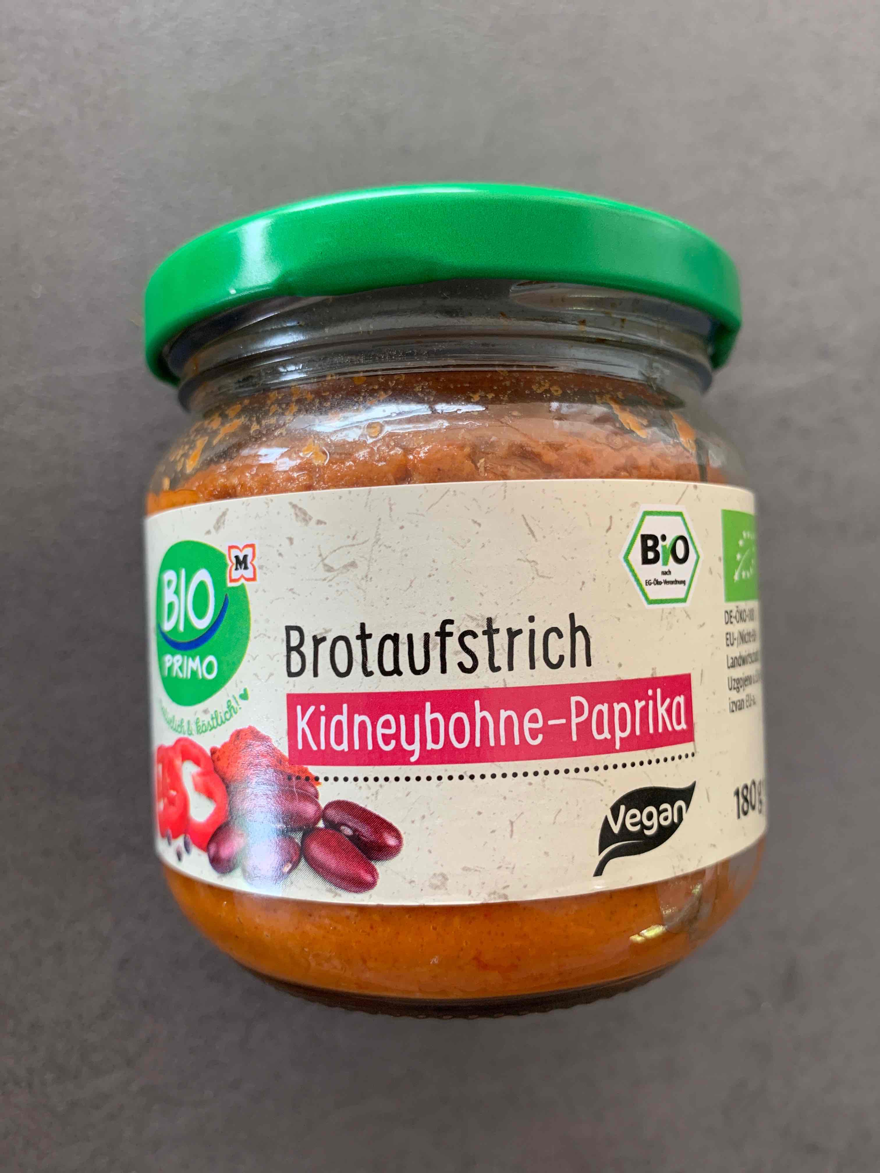 Brotaufstrich Kidneybohne-Paprika