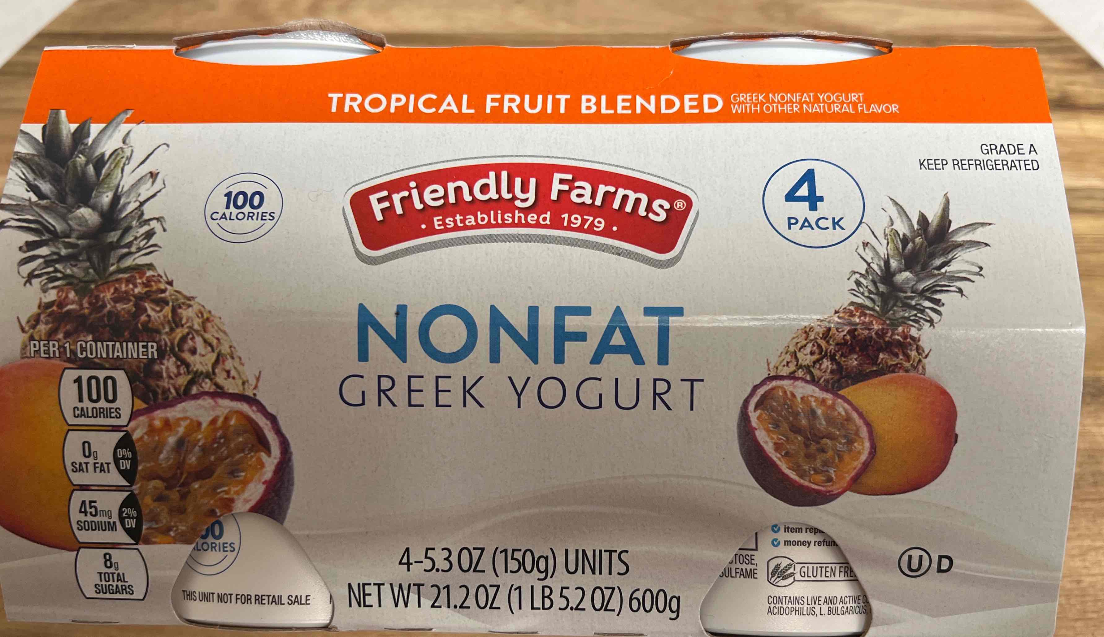 Nonfat Greek Yogurt - Tropical Fruit