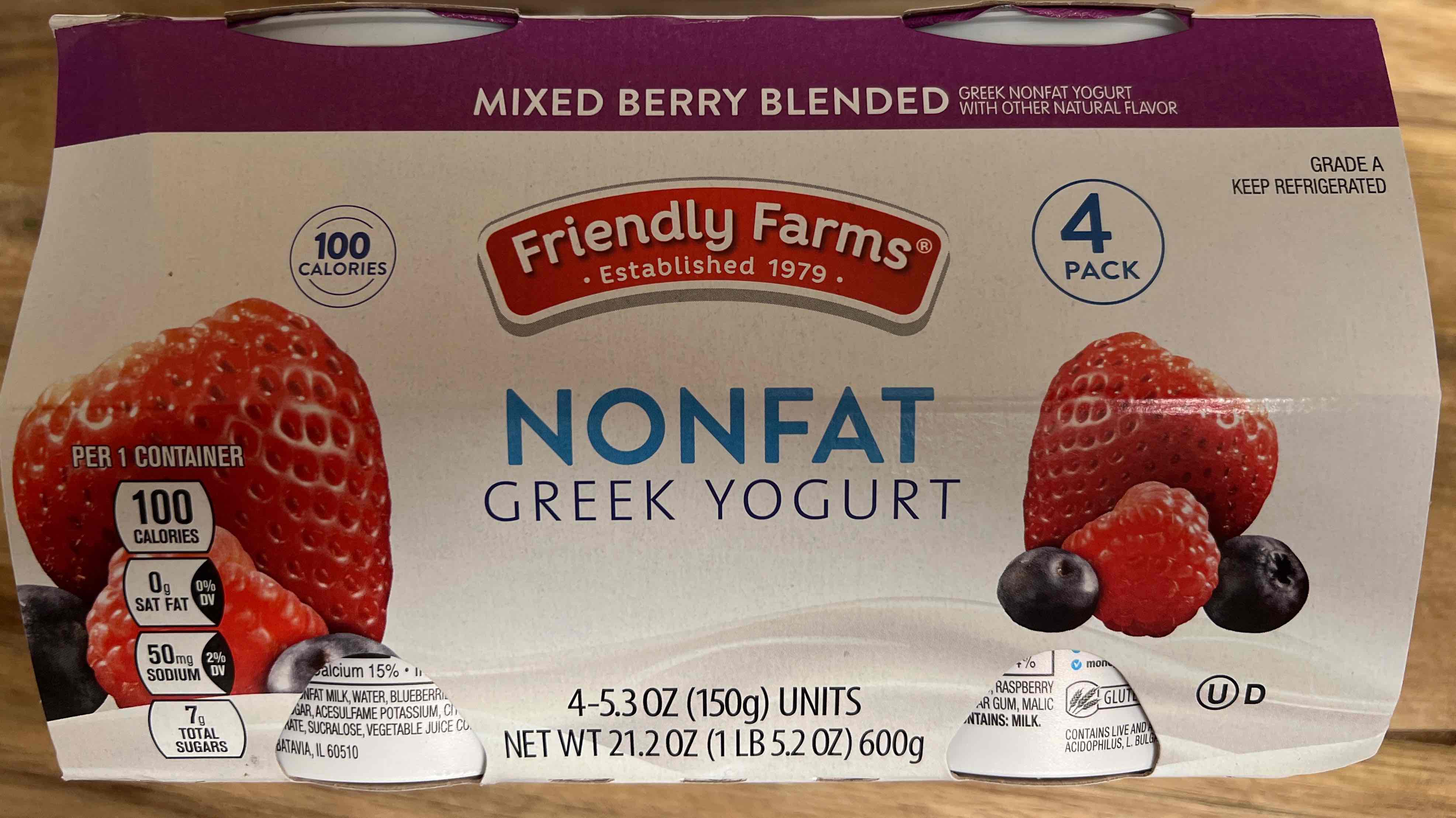 Nonfat Greek Yogurt - Mixed Berry