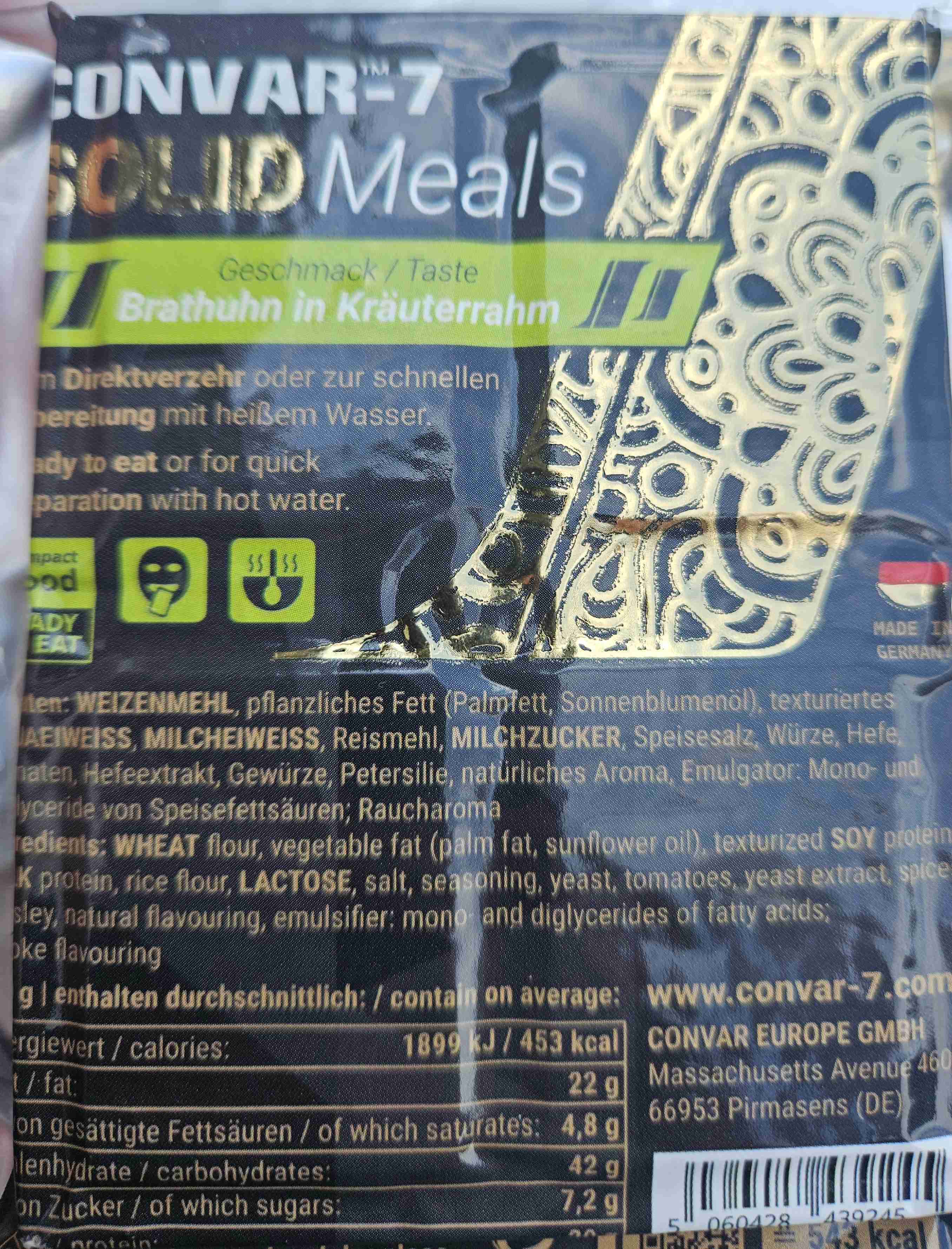 Solid Meals Brathuhn in Kräuterrahm