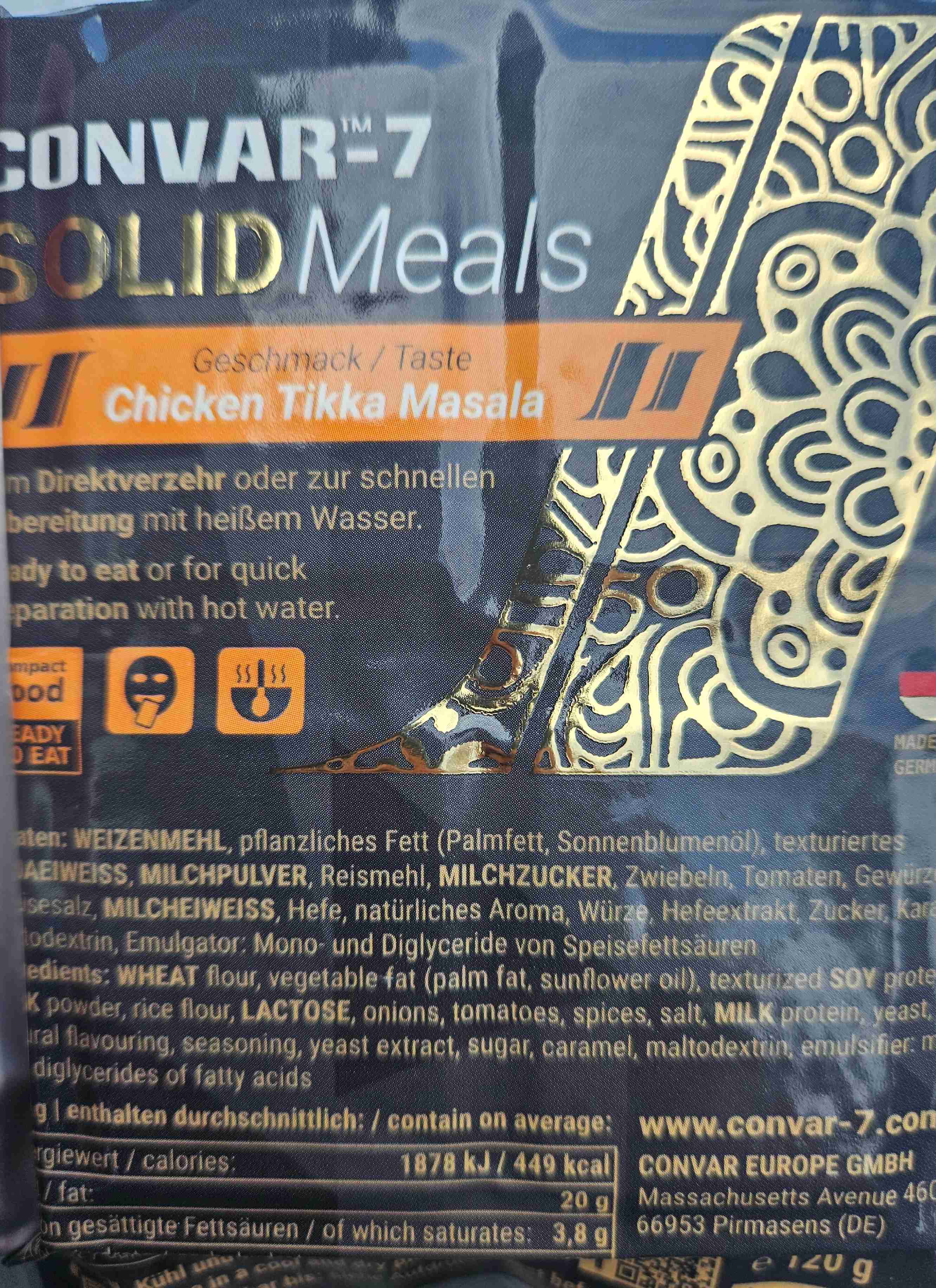 Solid Meals Chicken Tikka Masala