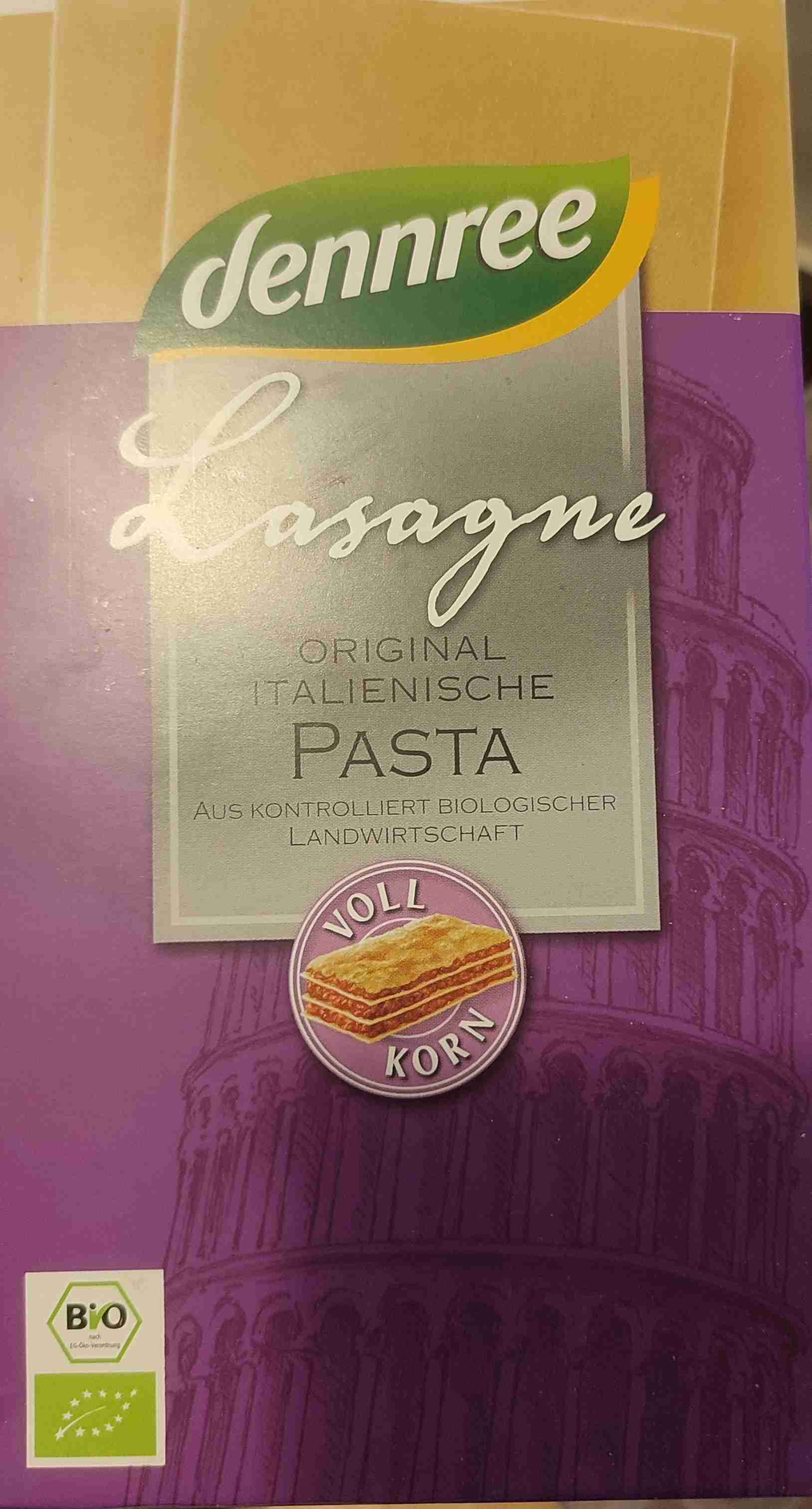 Lasagneplatten Vollkorn
