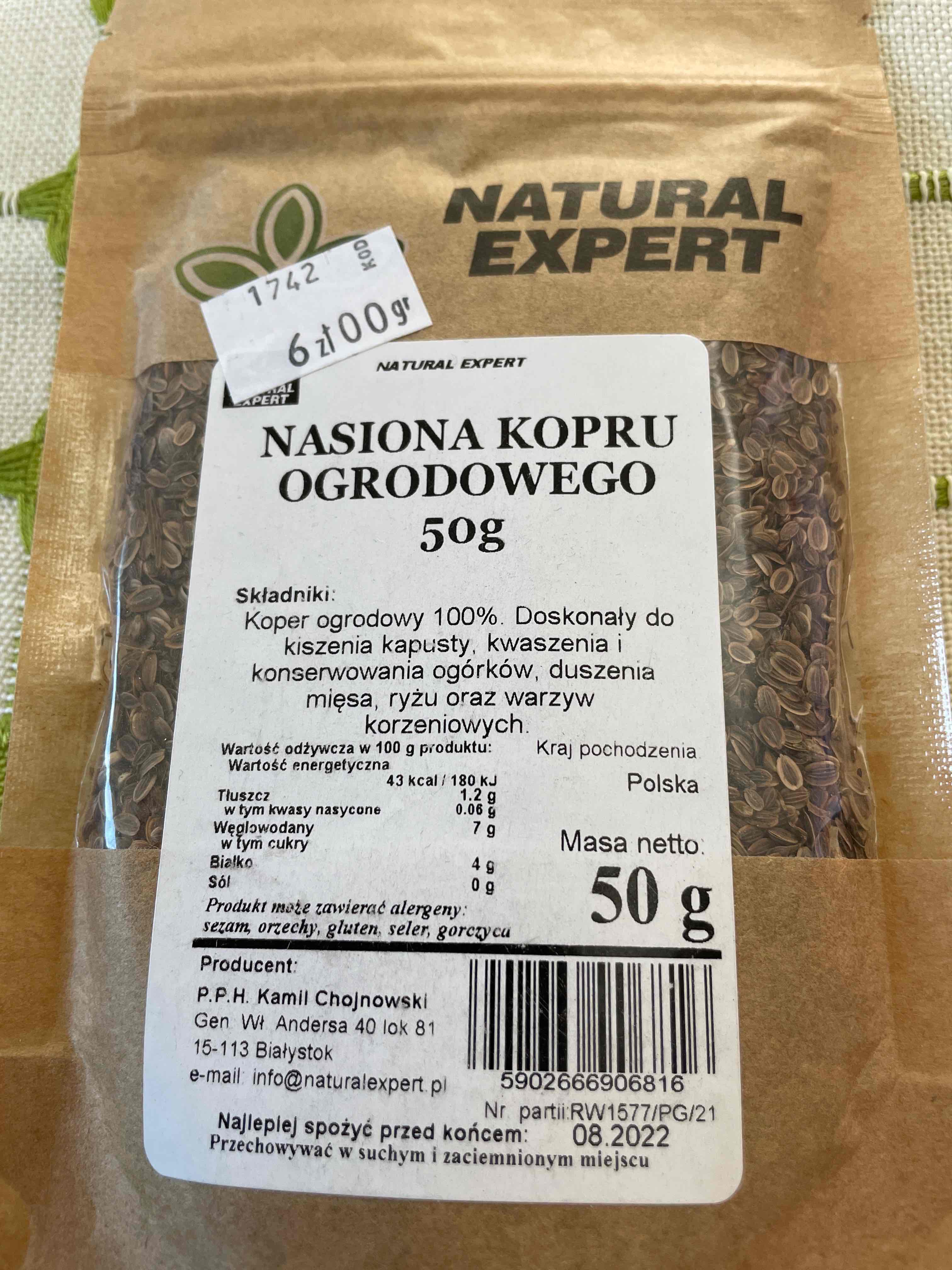 Nasiona kopru ogrodowego