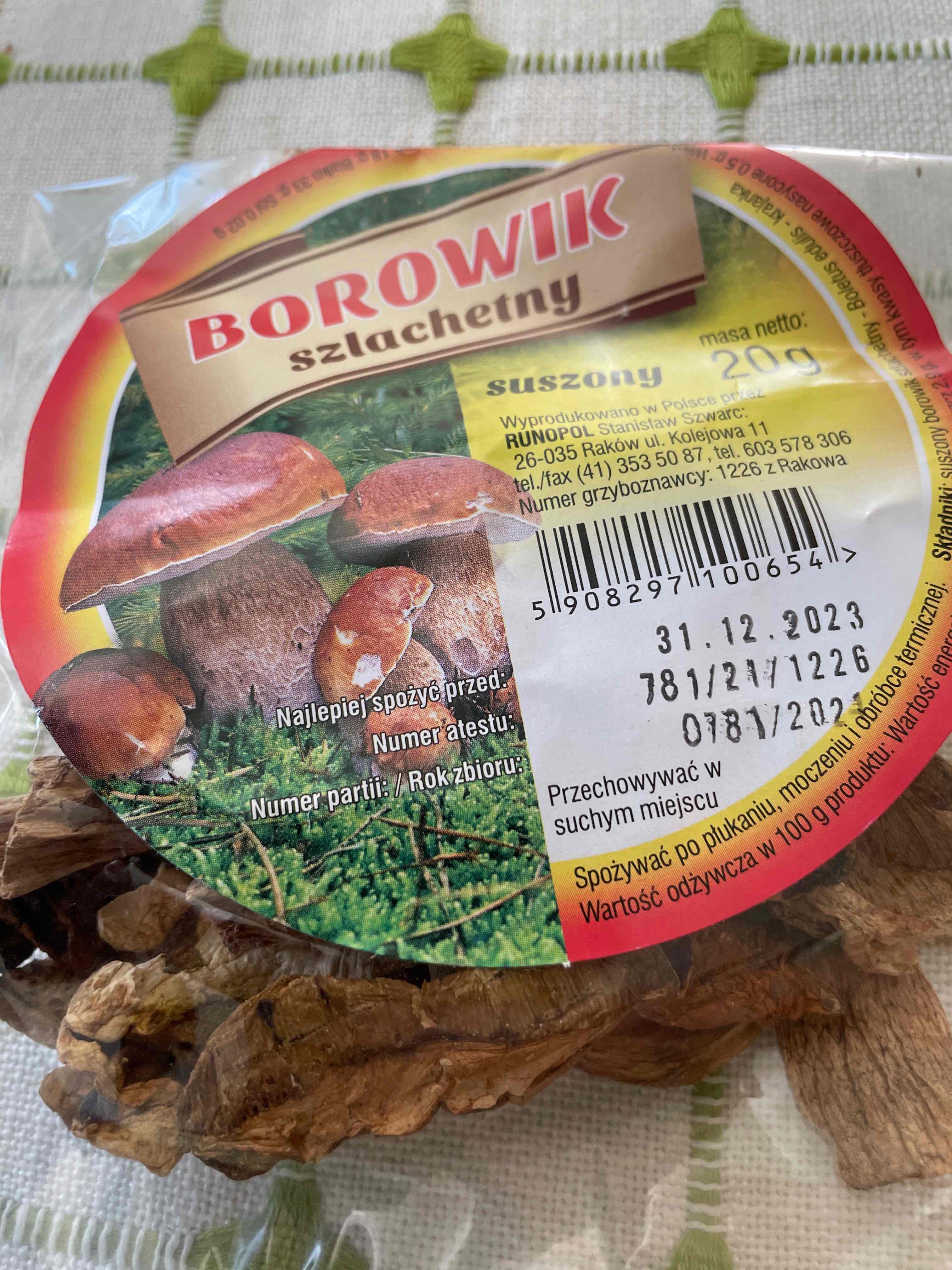 Borowik suszony