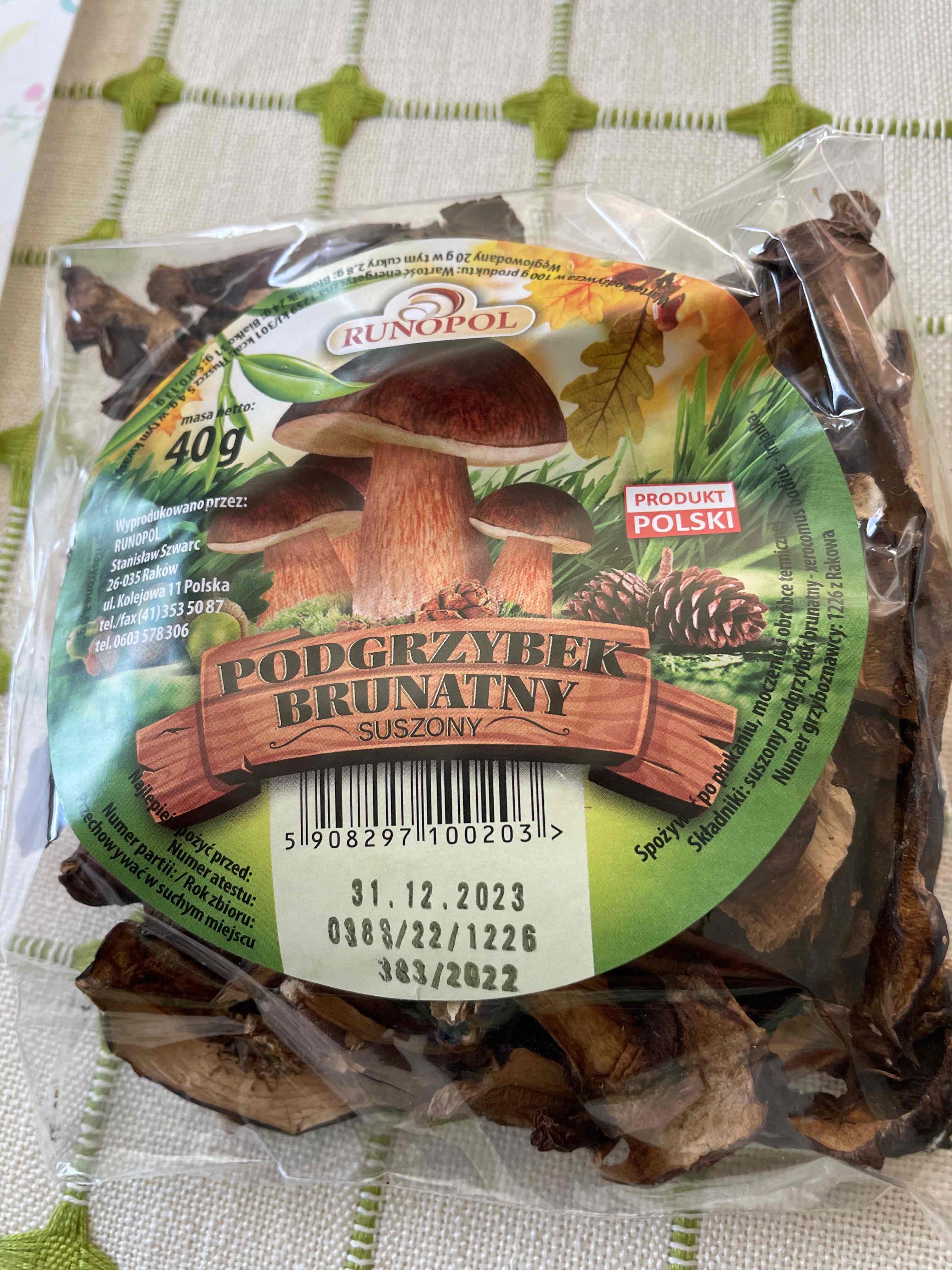 Podgrzybek suszony