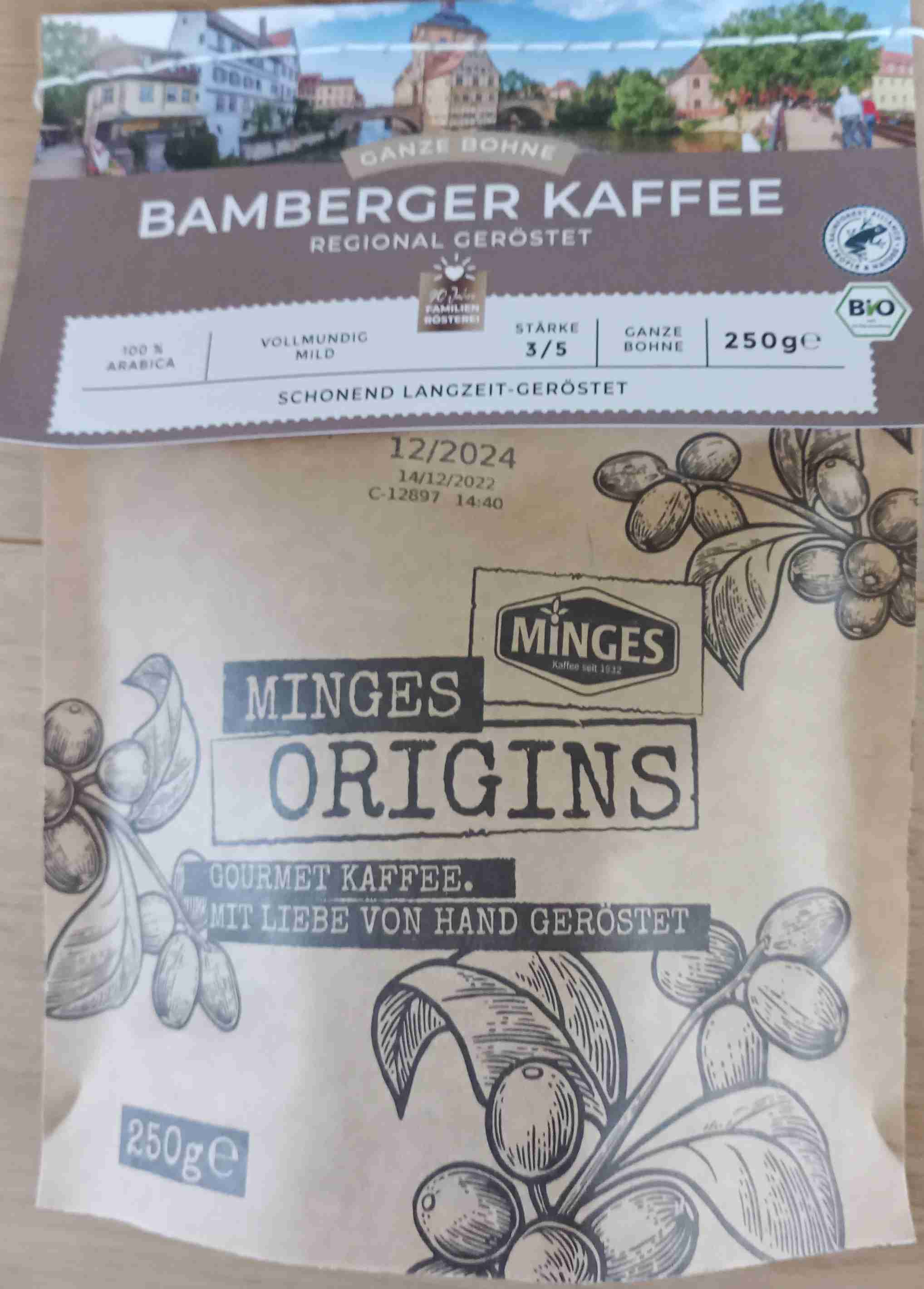 Bamberger Röstkaffee, ganze Bohne