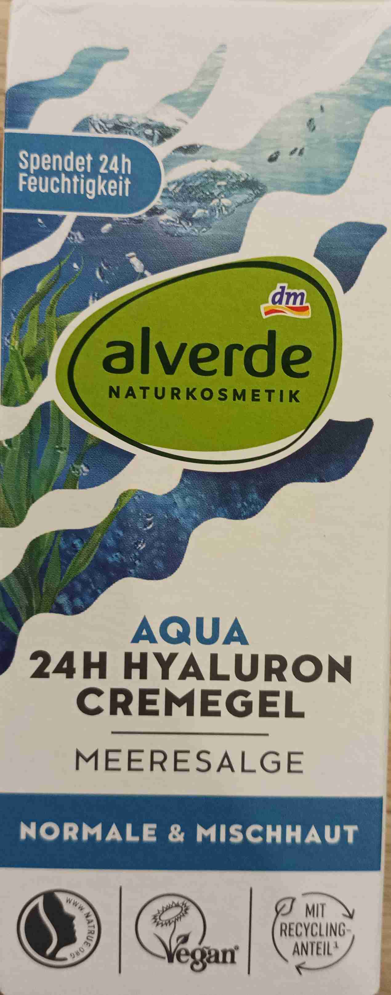 Aqua 24H Hyaluron Cremegel Meeresalge, normale & Mischhaut