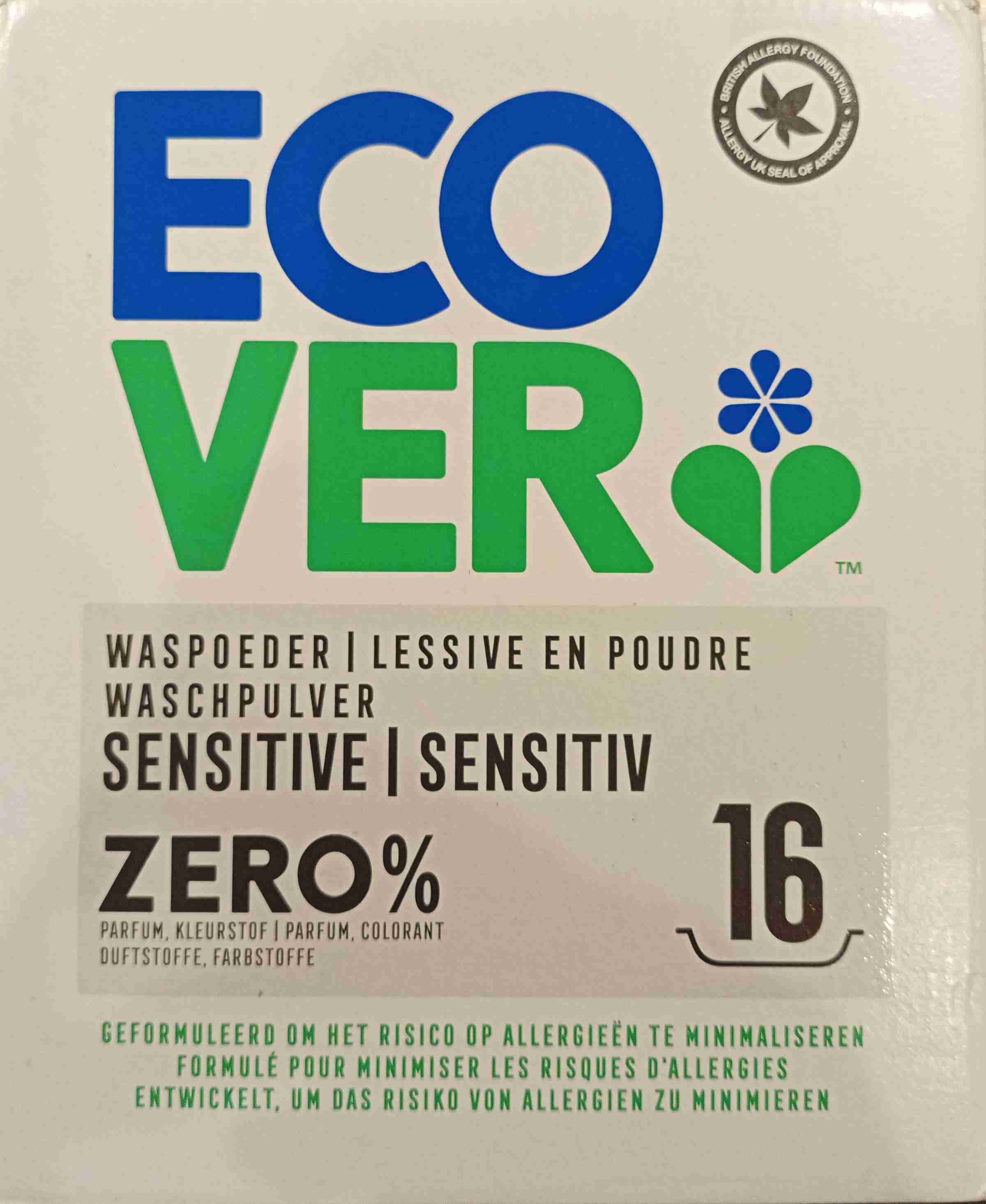 Vollwaschmittel Sensitiv Zero%