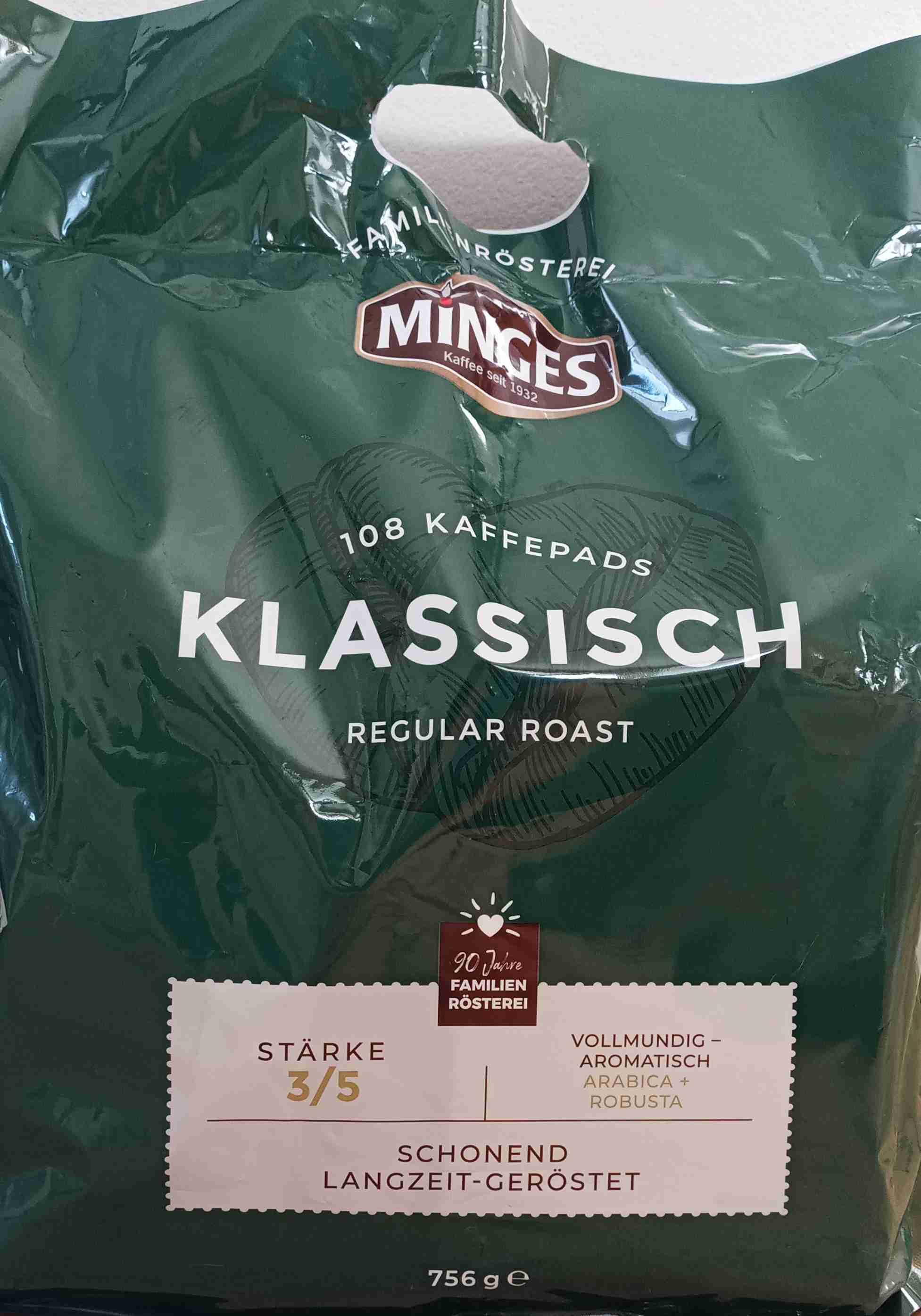 Kaffeepads klassisch, regular roast